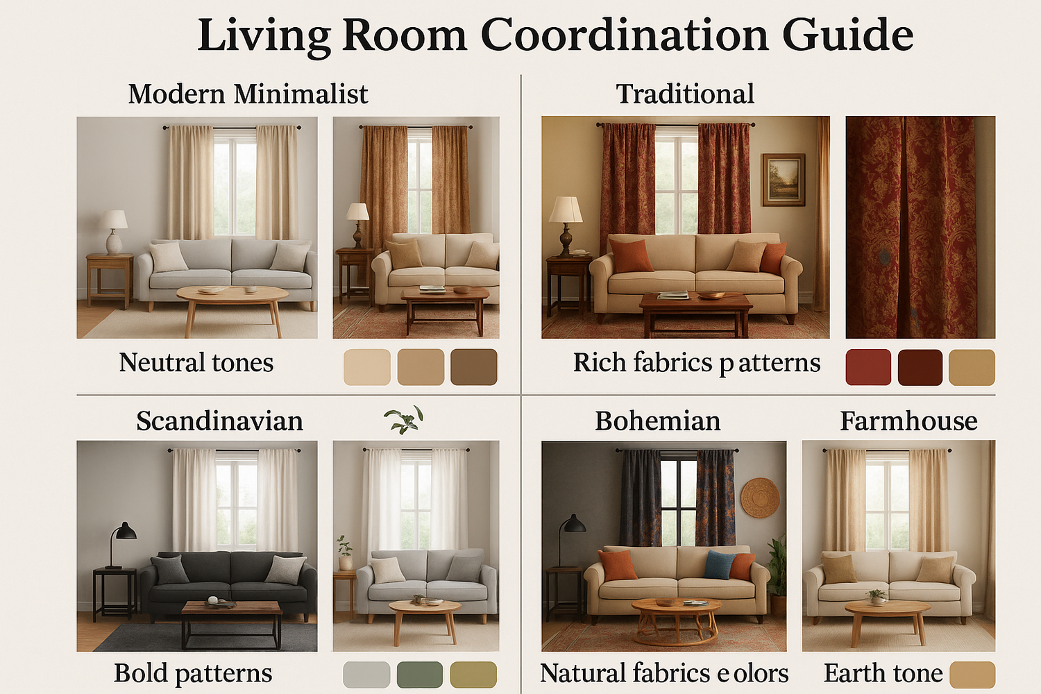10 Designer Tips for Choosing Living Room Curtains!