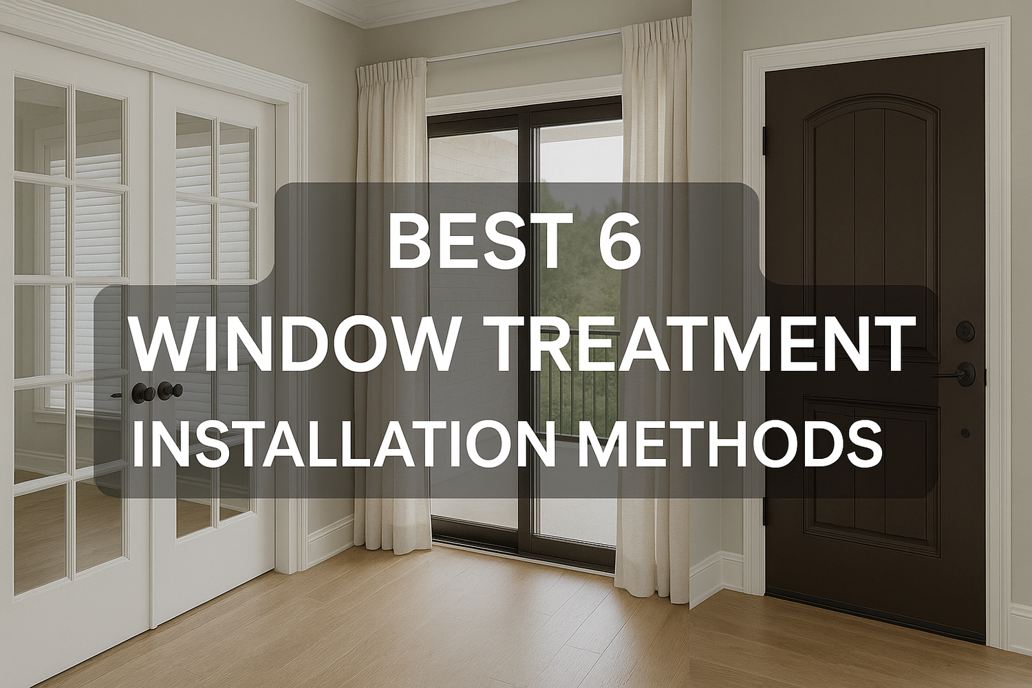 Unlock the Top 6 Window Treatment Methods for Different Door Designs!| Expert Guide