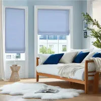 Custom Semi-Blackout Linen Roman Shades 1038 Series