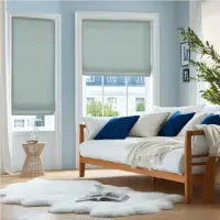 Custom Semi-Blackout Linen Roman Shades 1038 Series