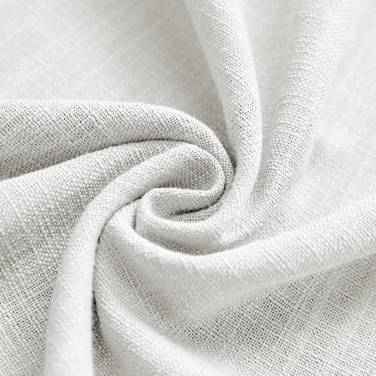 Custom Linen-Blend Blackout Grommet Curtains | 25 Colors & Thermal Lining