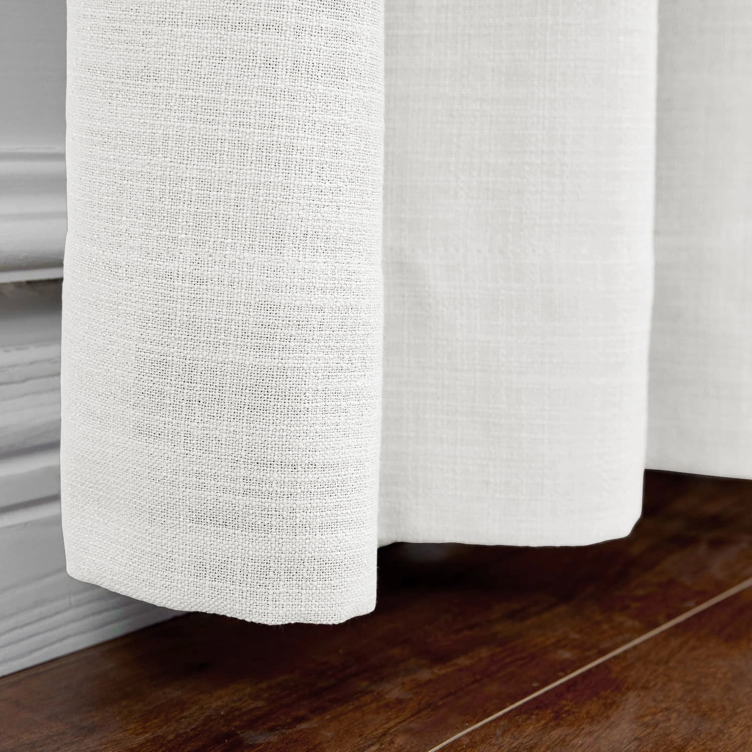 Custom Linen-Blend Blackout Grommet Curtains | 25 Colors & Thermal Lining