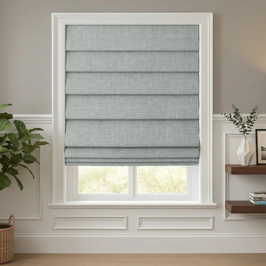 Costom Roman Shades Light Gray 302-6