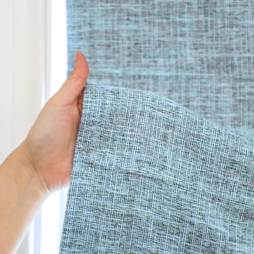 Custom 100% Blackout NanoBamboo Linen Roman Shades