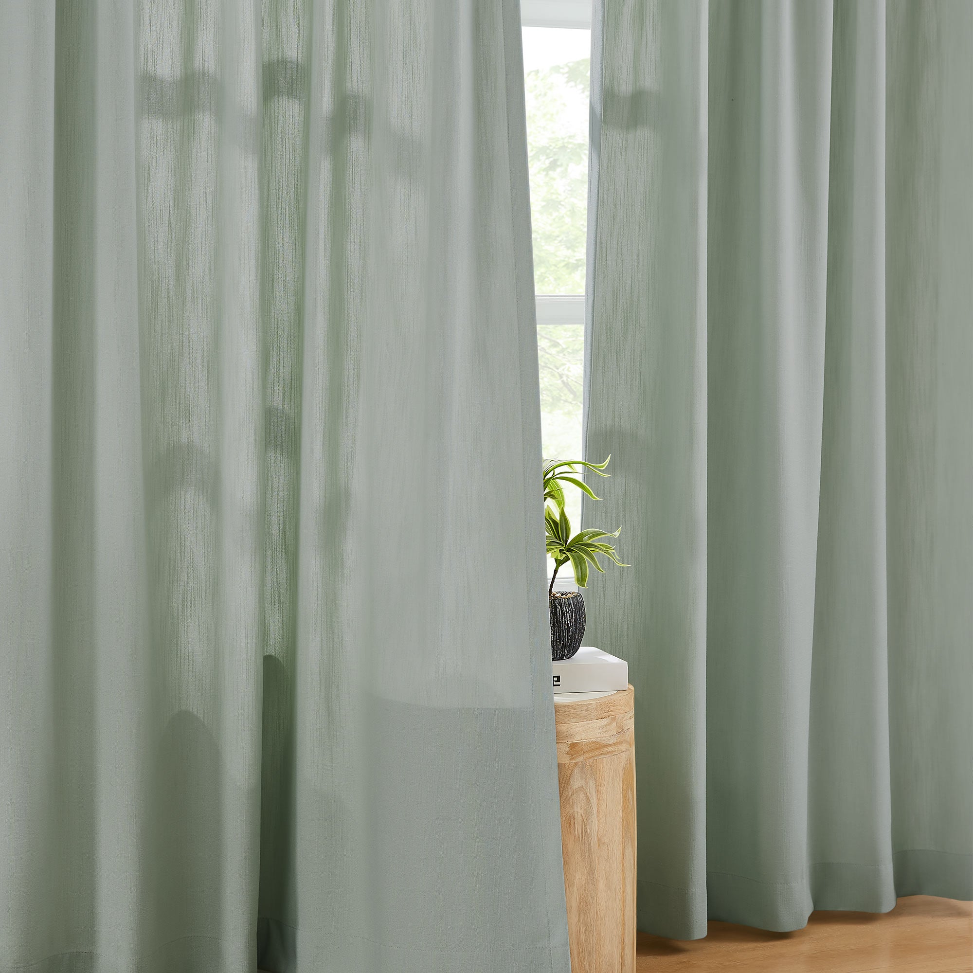 Amelia Solid Texture Cotton Curtains | Subtle Elegance & Light Filtering