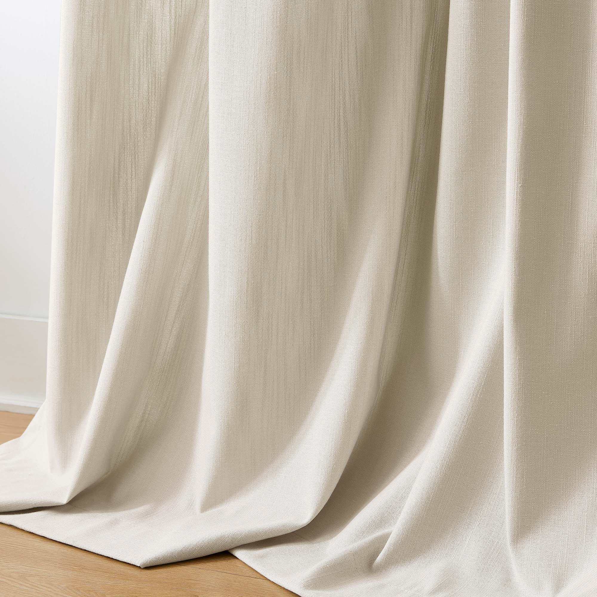 Amelia Solid Texture Cotton Curtains | Subtle Elegance & Light Filtering