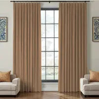 Custom Maillard Velvet Curtains | 30-100% Light Control & Noise Reducing