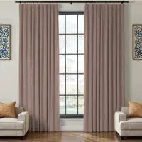 Custom Maillard Velvet Curtains | 30-100% Light Control & Noise Reducing