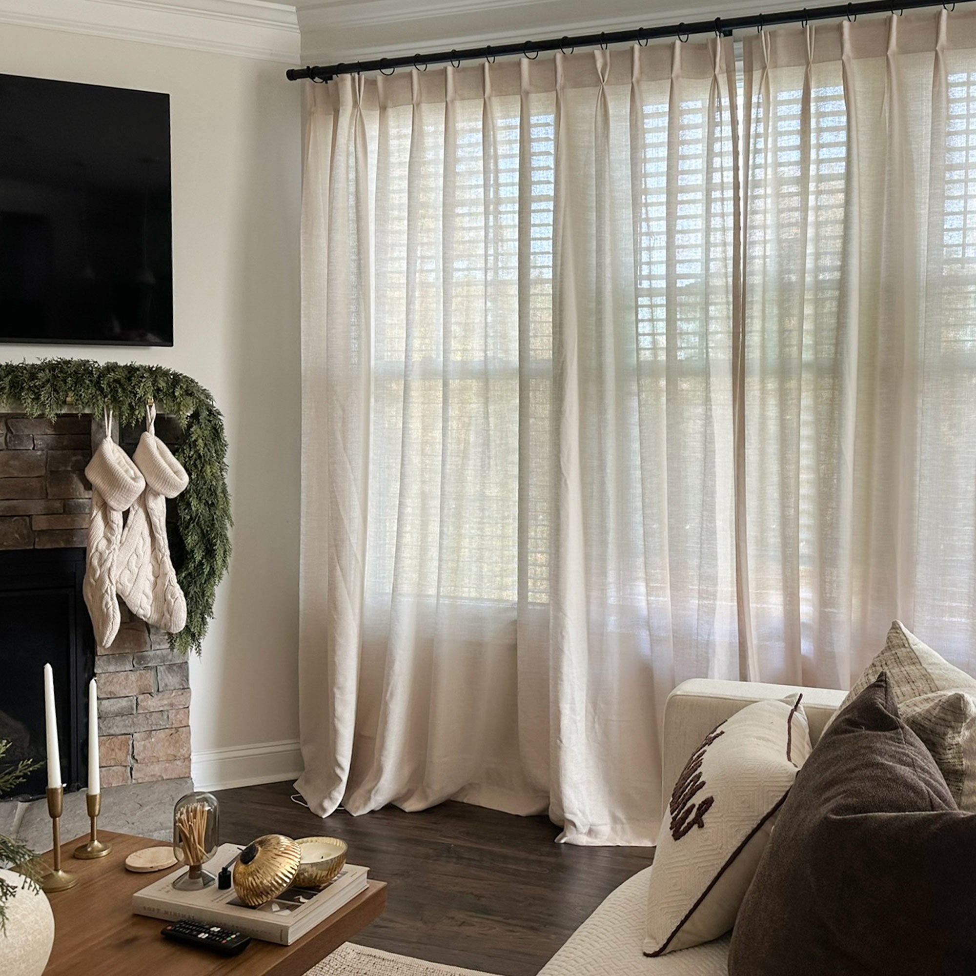 Custom Semi Sheer Curtains