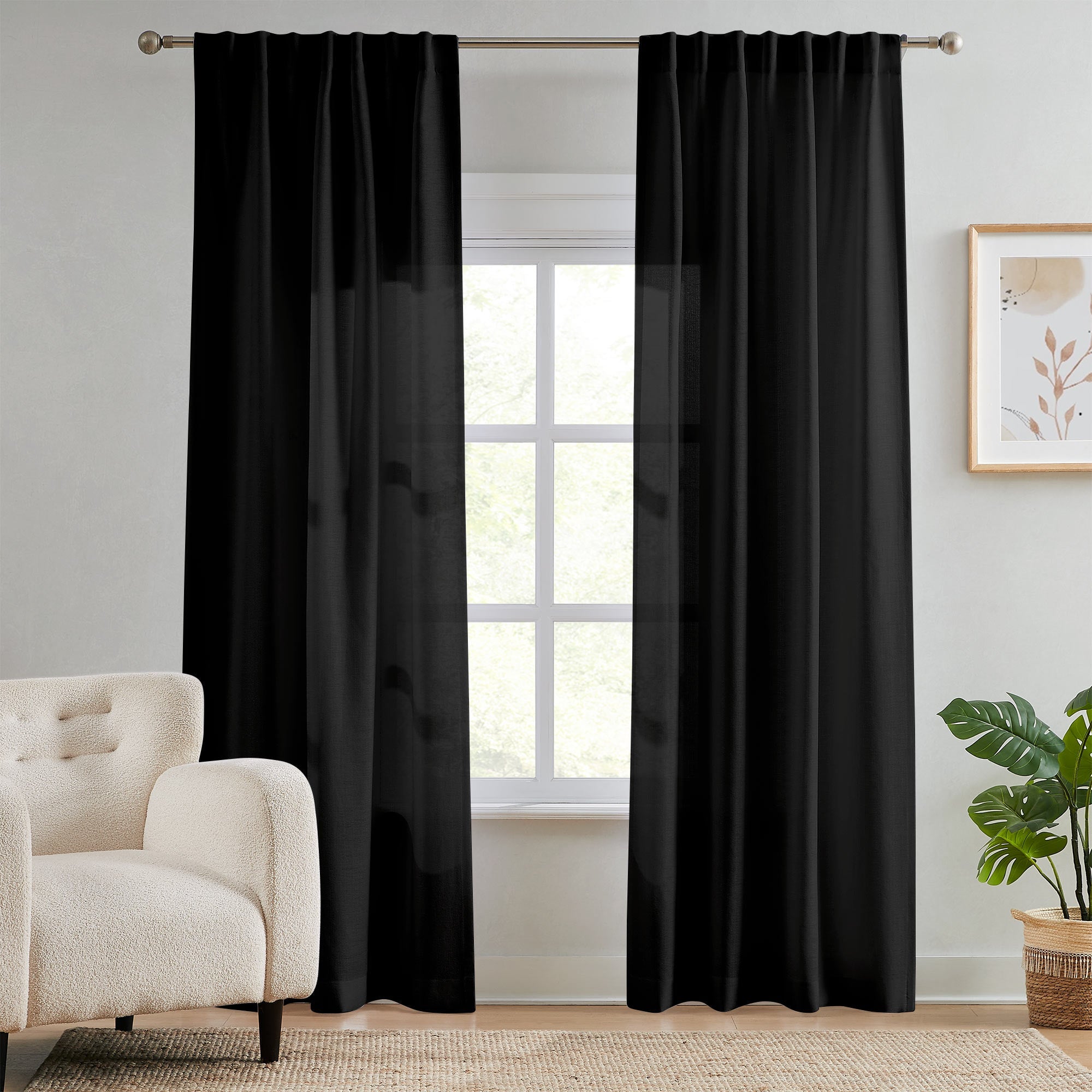 Custom Semi Sheer Curtains