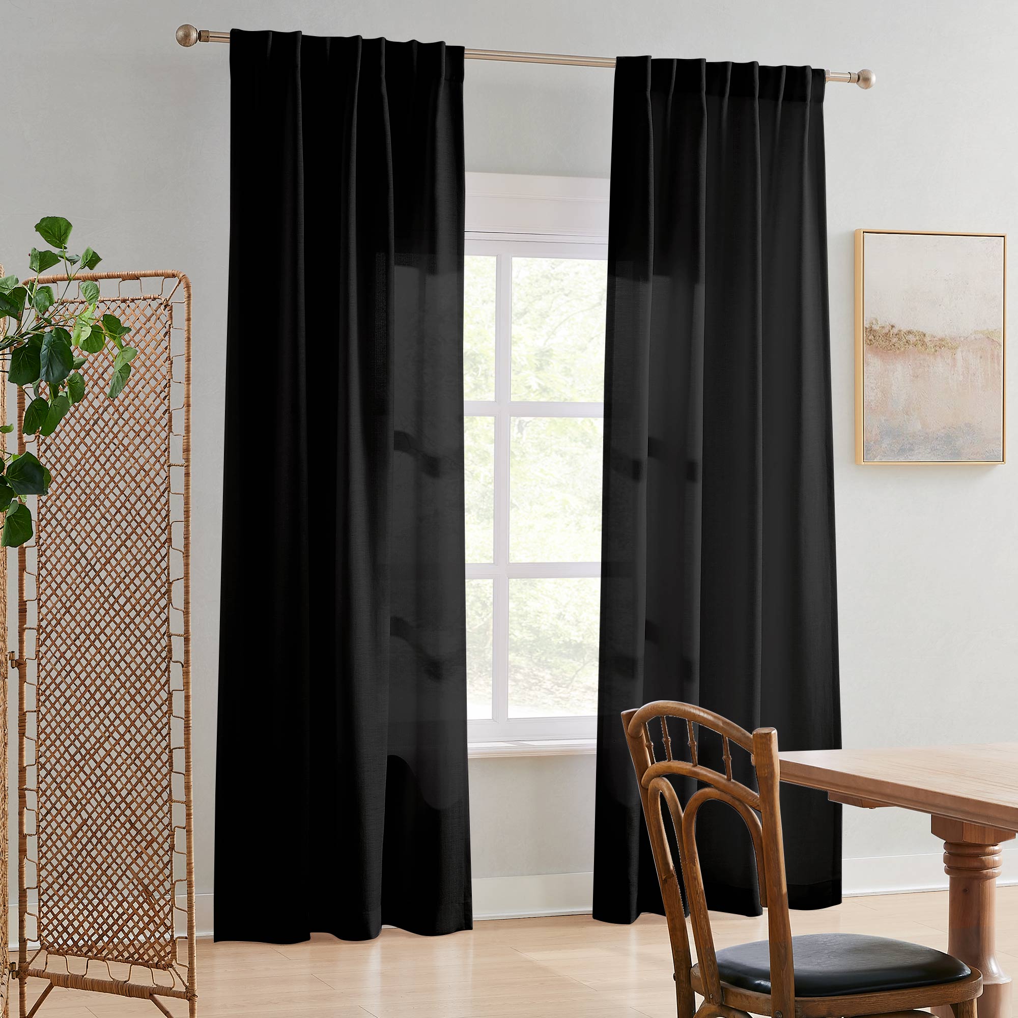 Custom Semi Sheer Curtains