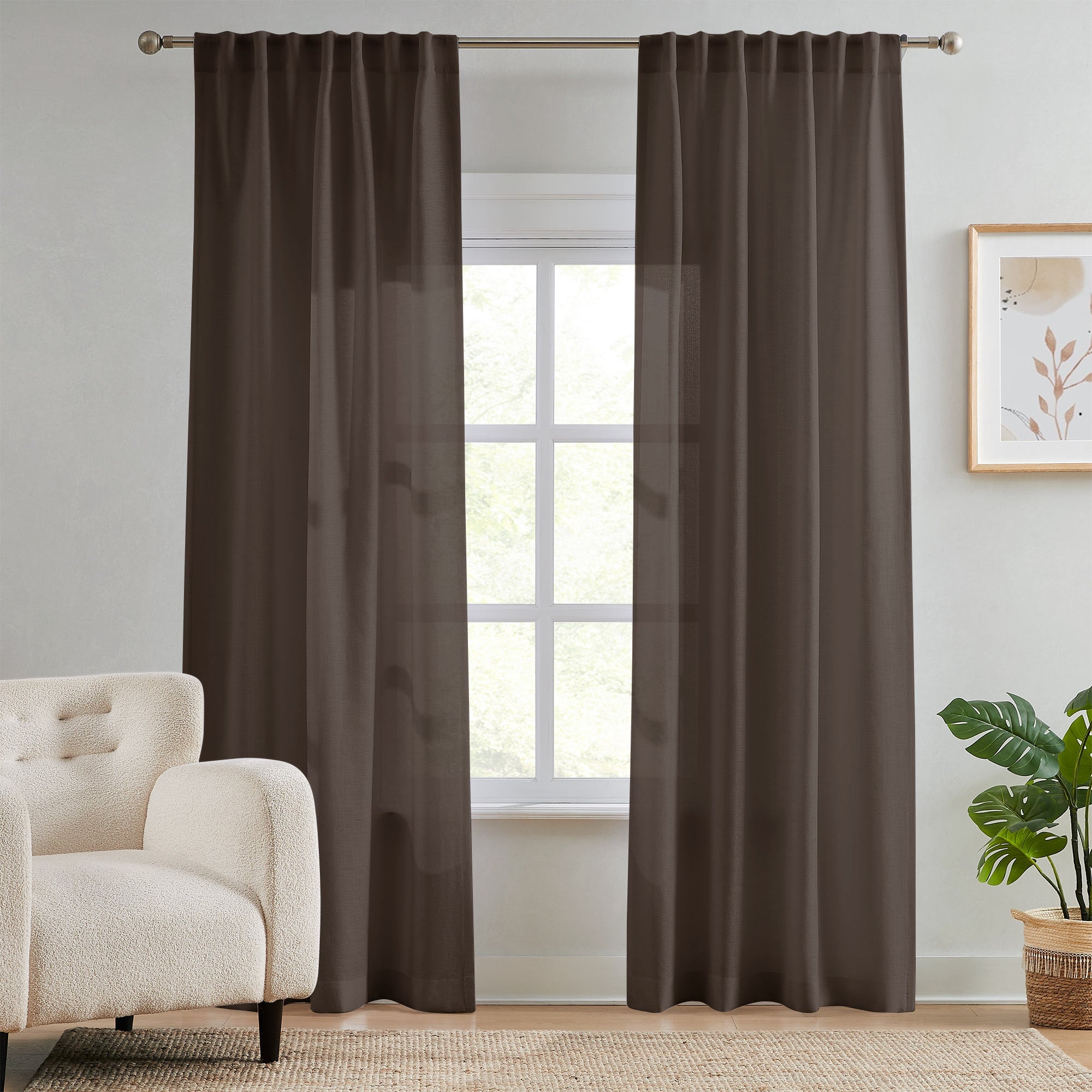 Custom Semi Sheer Curtains