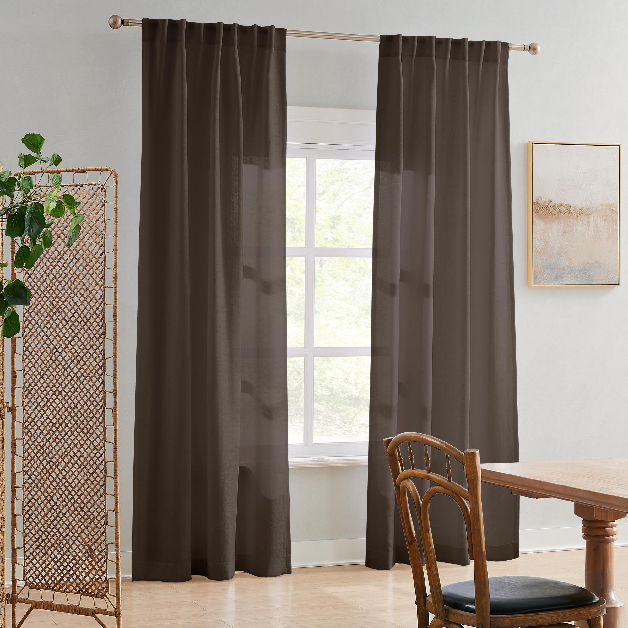 Custom Semi Sheer Curtains