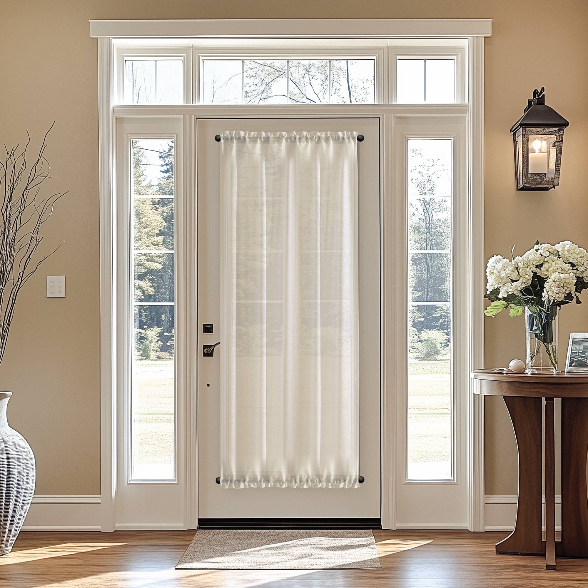 Custom Semi Sheer Door Curtains