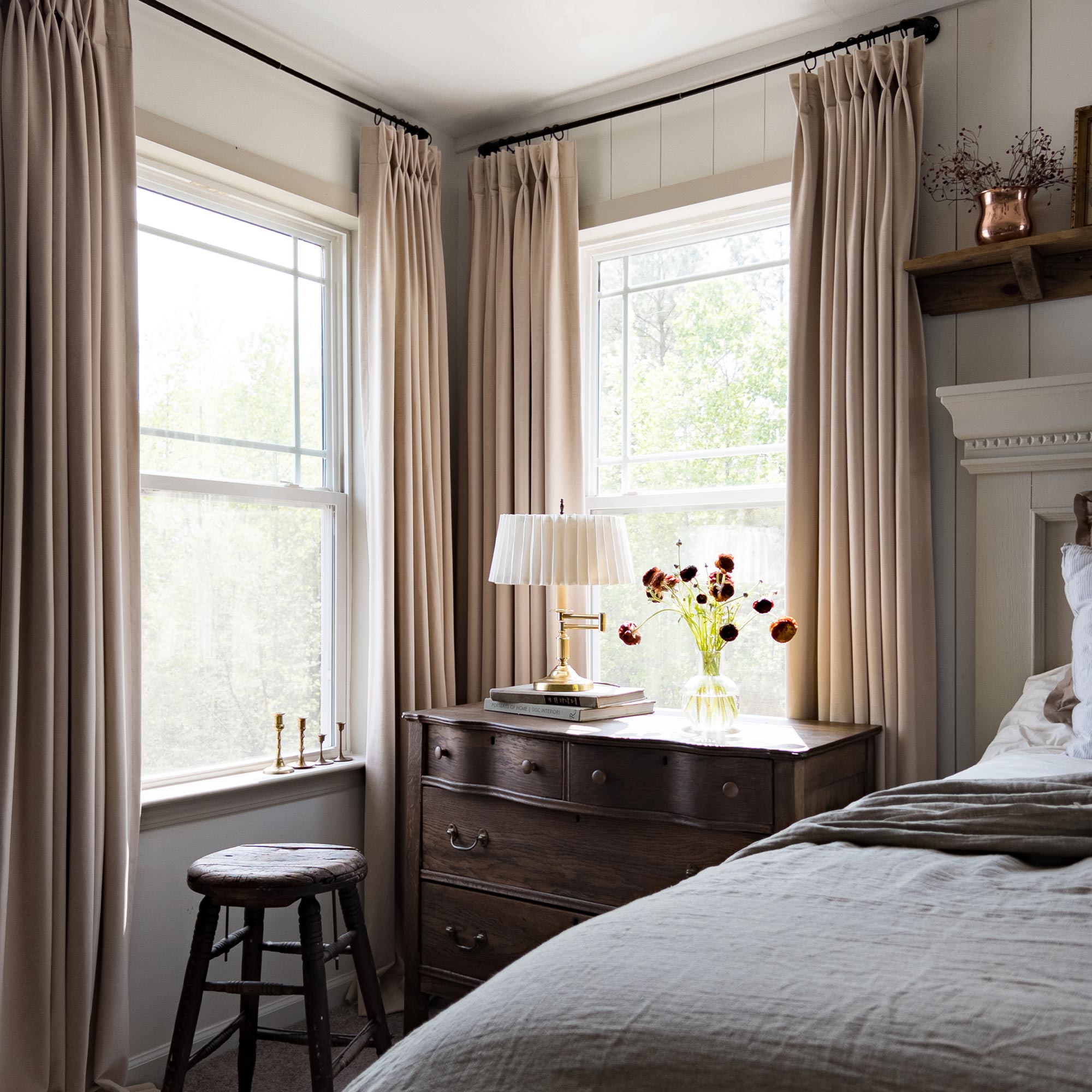 Custom Soft Blackout Velvet Curtains | Luxury Light-Filtering Bedroom Drapes