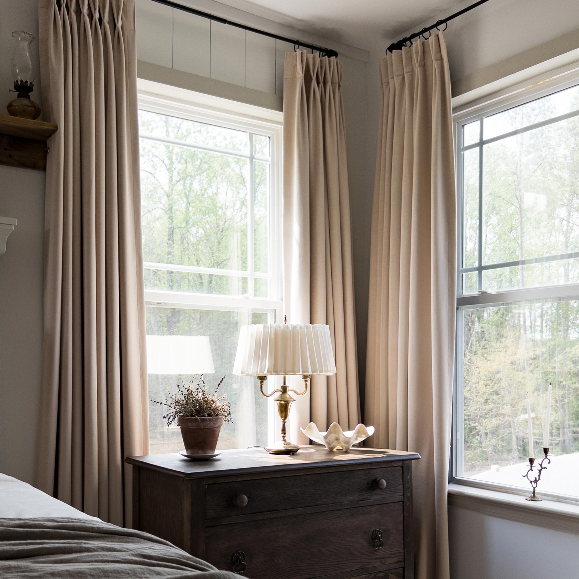 Custom Soft Blackout Velvet Curtains | Luxury Light-Filtering Bedroom Drapes