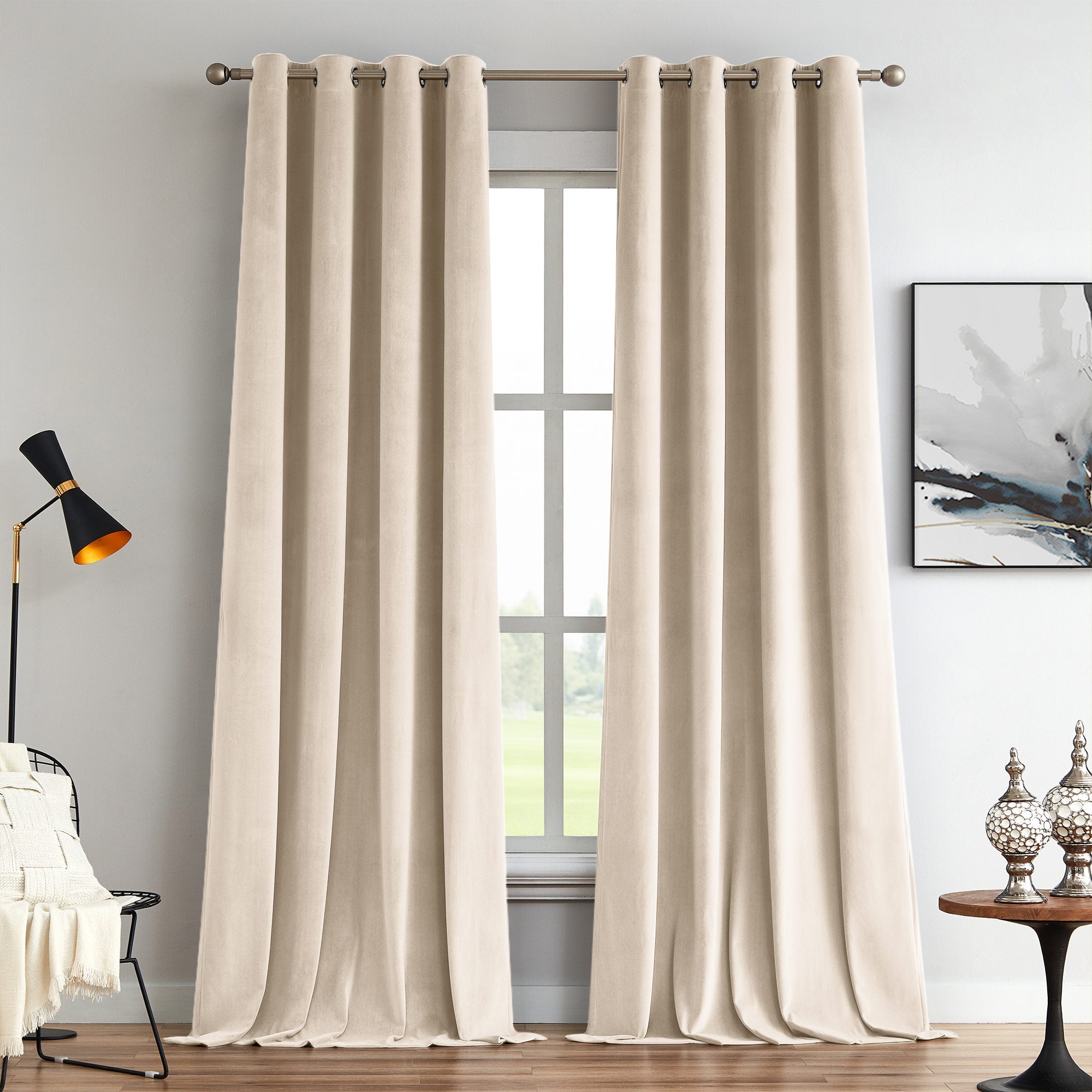 Custom Soft Blackout Velvet Curtains | Luxury Light-Filtering Bedroom Drapes