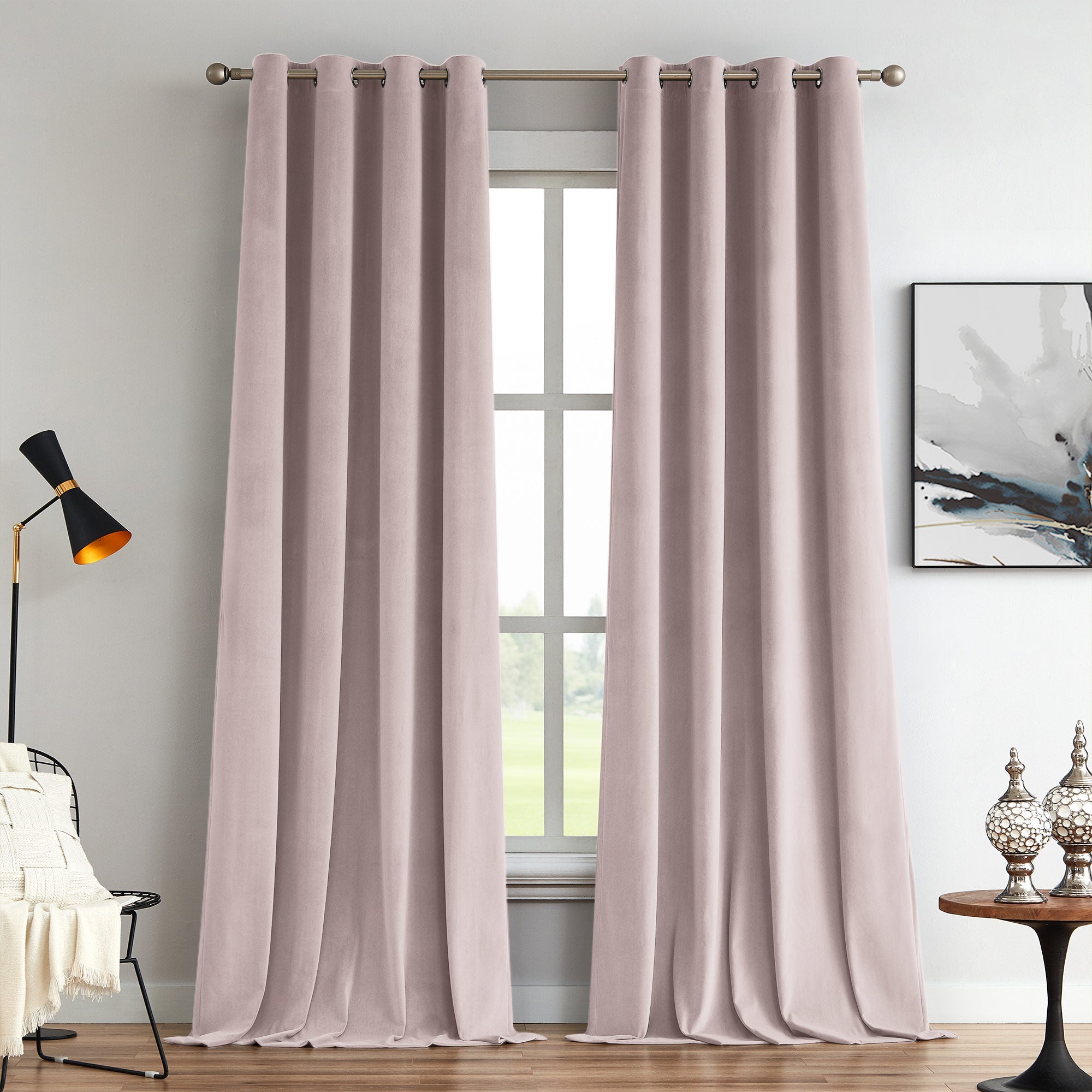 Custom Soft Blackout Velvet Curtains | Luxury Light-Filtering Bedroom Drapes
