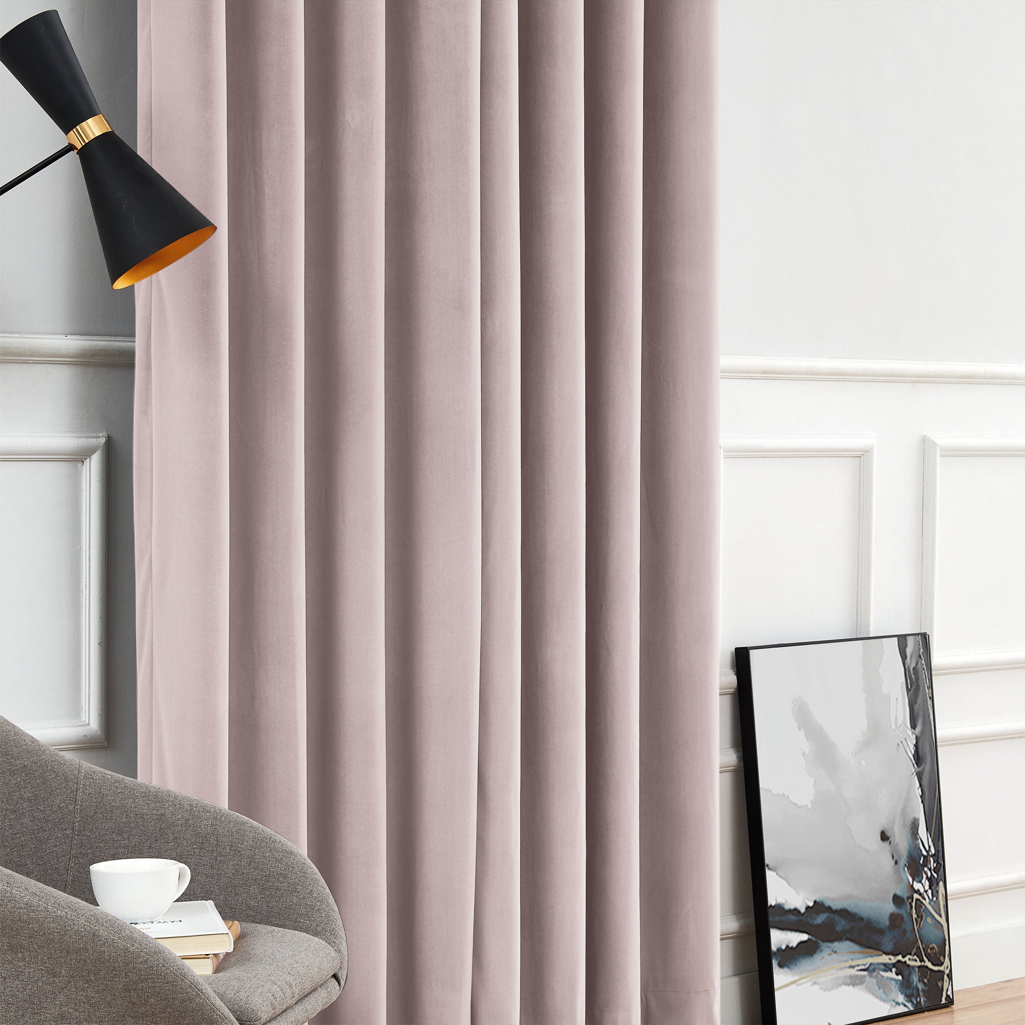 Custom Soft Blackout Velvet Curtains | Luxury Light-Filtering Bedroom Drapes