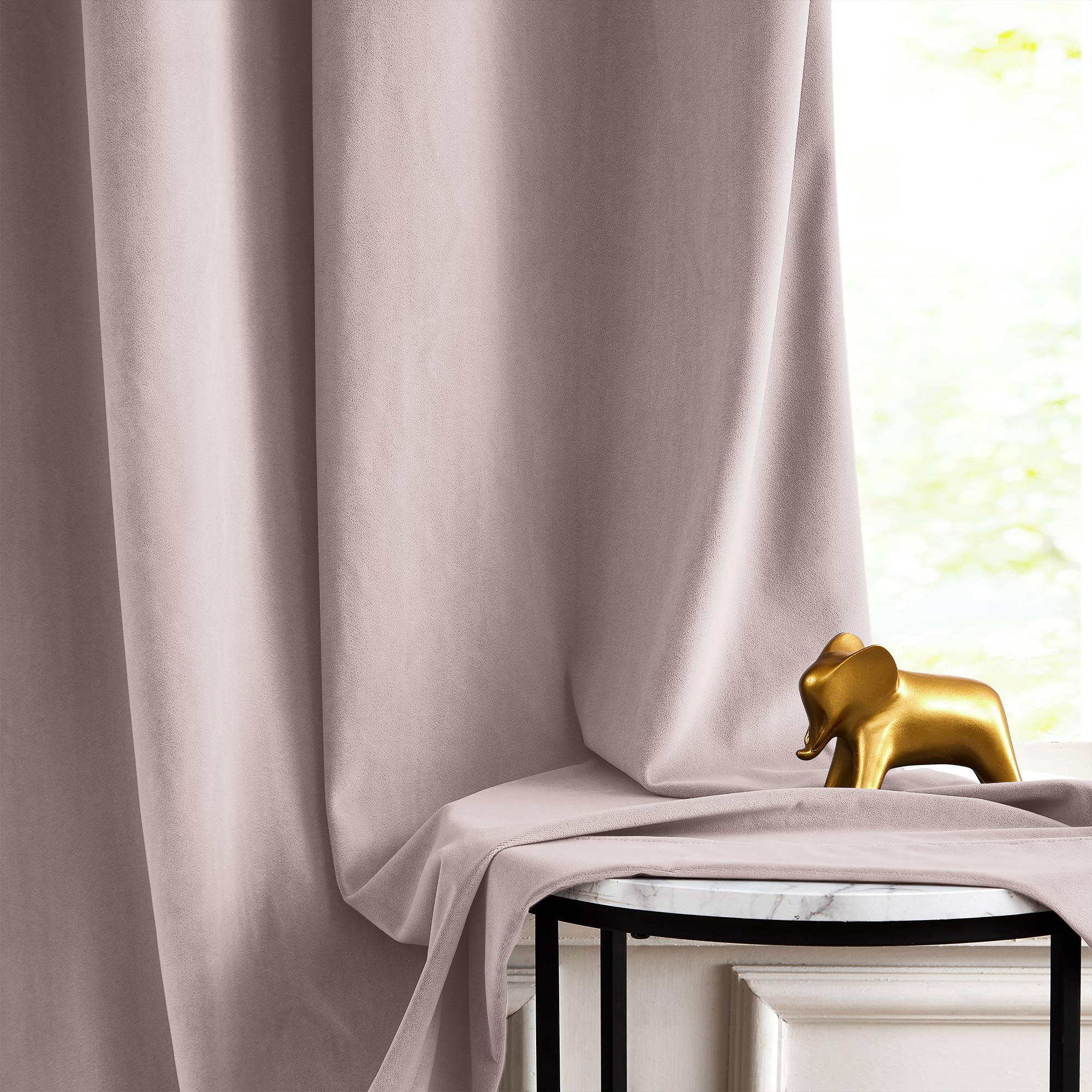 Custom Soft Blackout Velvet Curtains | Luxury Light-Filtering Bedroom Drapes
