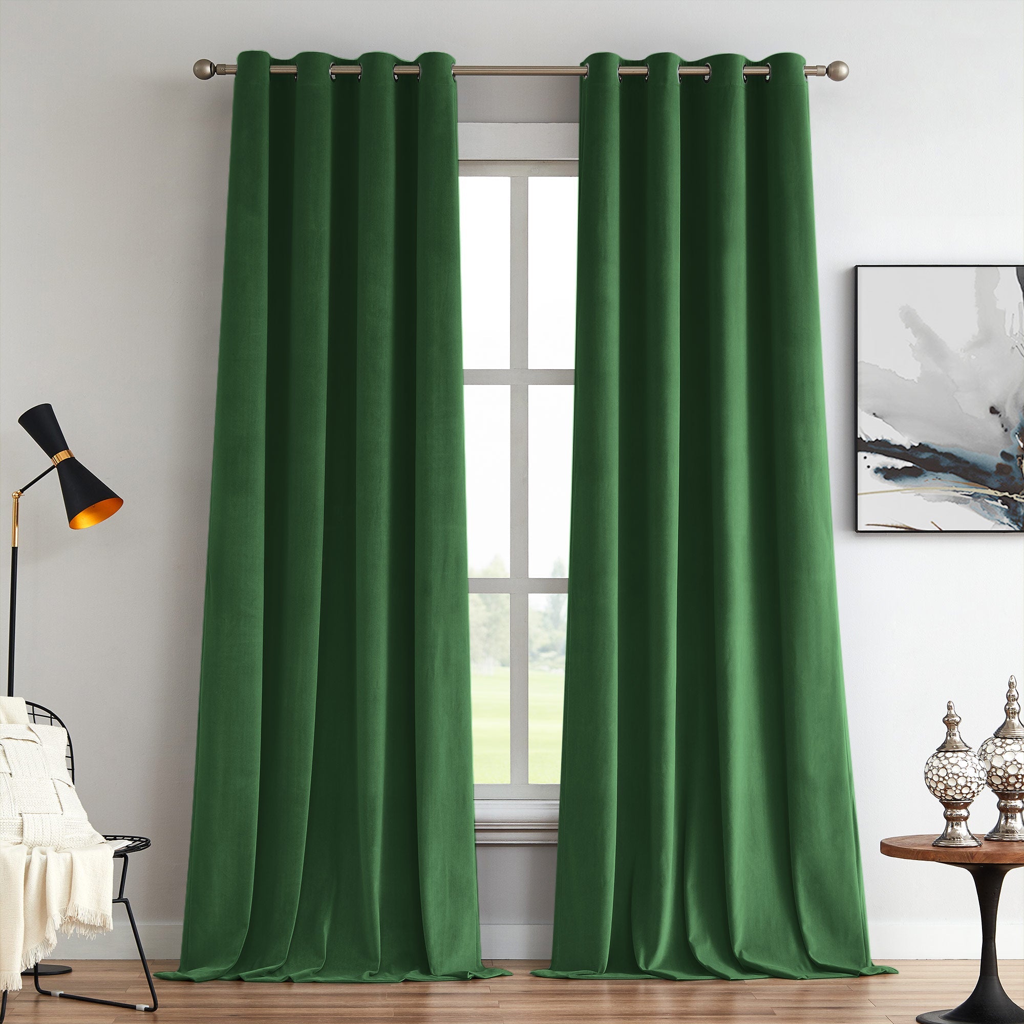 Custom Soft Blackout Velvet Curtains | Luxury Light-Filtering Bedroom Drapes