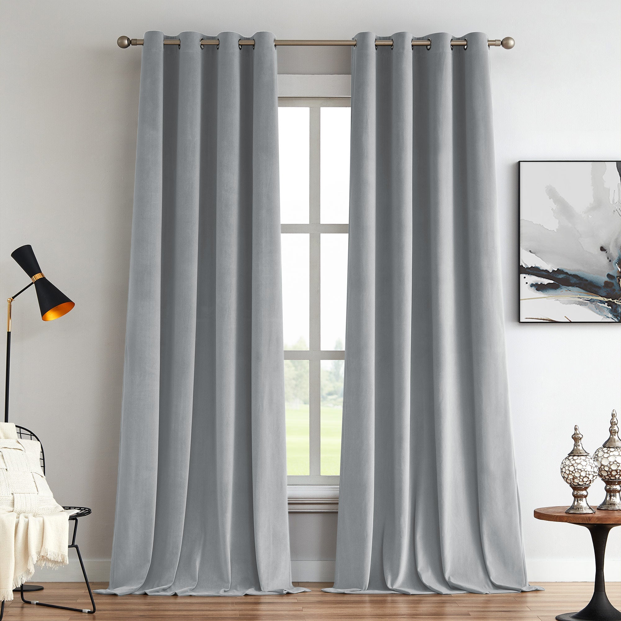 Custom Soft Blackout Velvet Curtains | Luxury Light-Filtering Bedroom Drapes