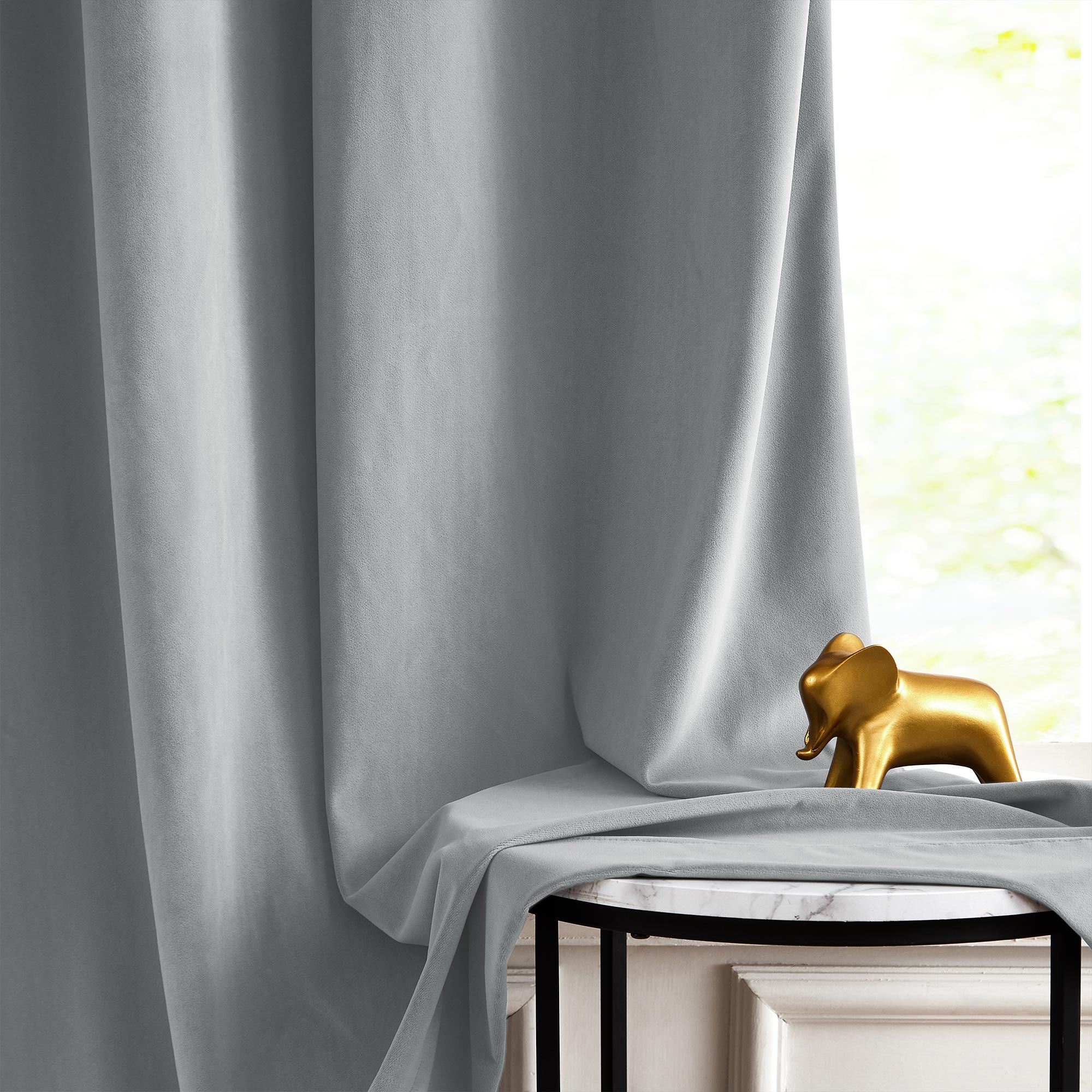 Custom Soft Blackout Velvet Curtains | Luxury Light-Filtering Bedroom Drapes