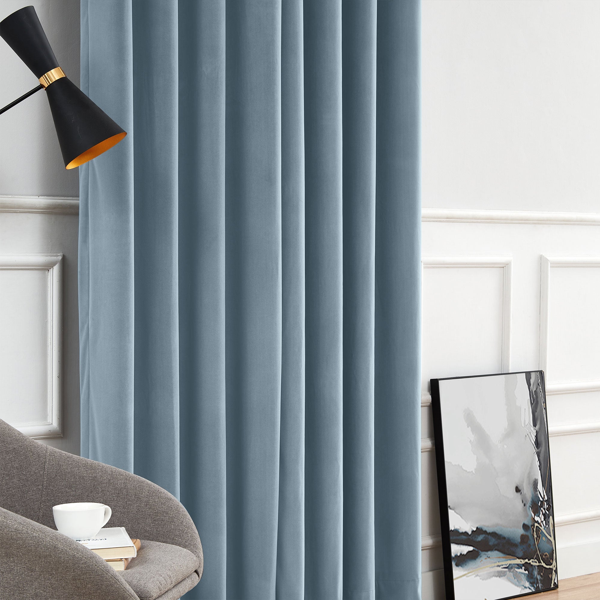 Custom Soft Blackout Velvet Curtains | Luxury Light-Filtering Bedroom Drapes