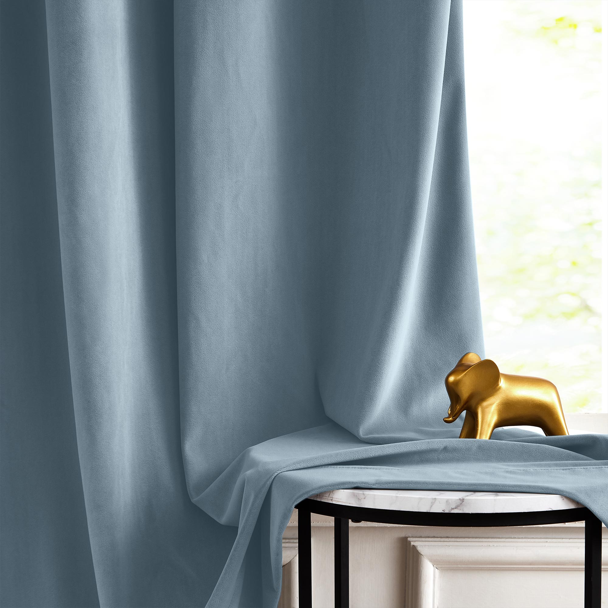 Custom Soft Blackout Velvet Curtains | Luxury Light-Filtering Bedroom Drapes