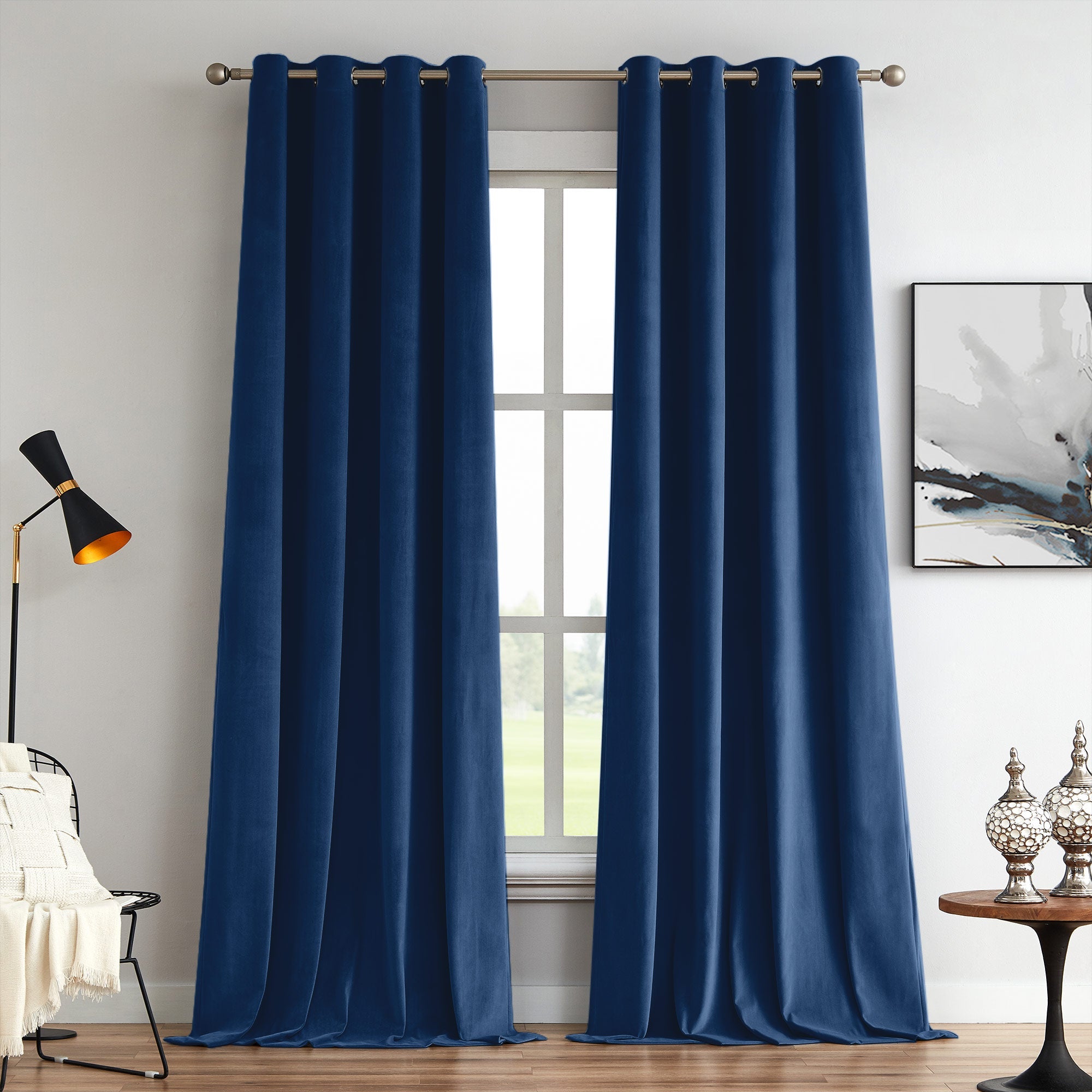 Custom Soft Blackout Velvet Curtains | Luxury Light-Filtering Bedroom Drapes