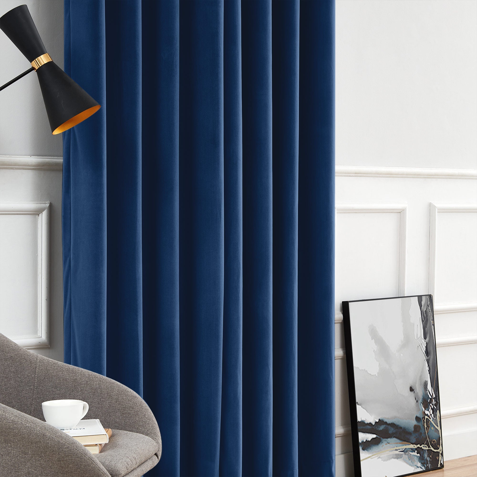 Custom Soft Blackout Velvet Curtains | Luxury Light-Filtering Bedroom Drapes