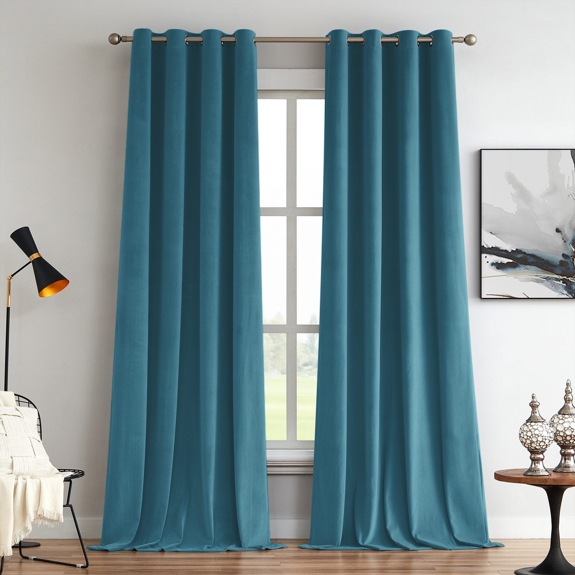 Custom Soft Blackout Velvet Curtains | Luxury Light-Filtering Bedroom Drapes