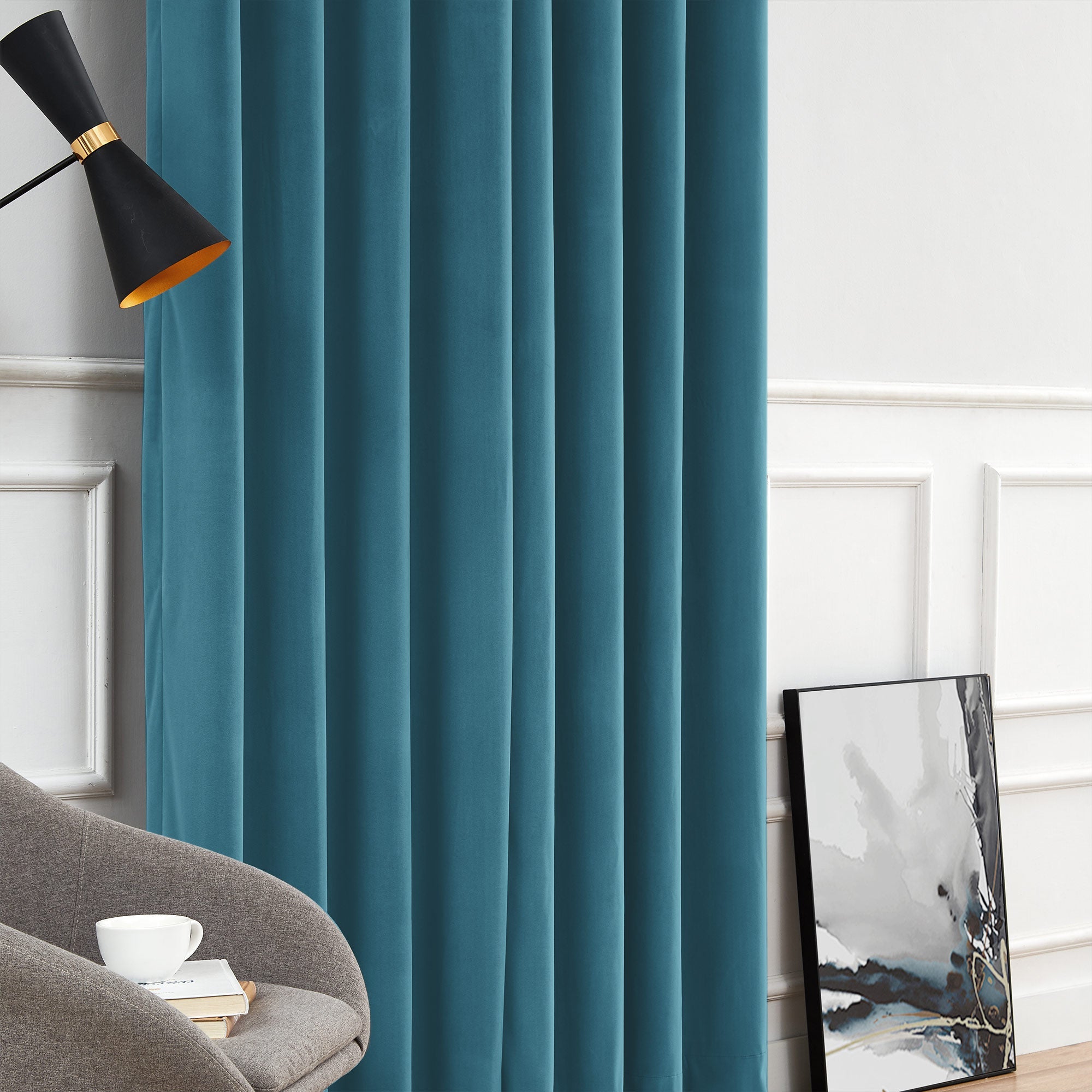 Custom Soft Blackout Velvet Curtains | Luxury Light-Filtering Bedroom Drapes