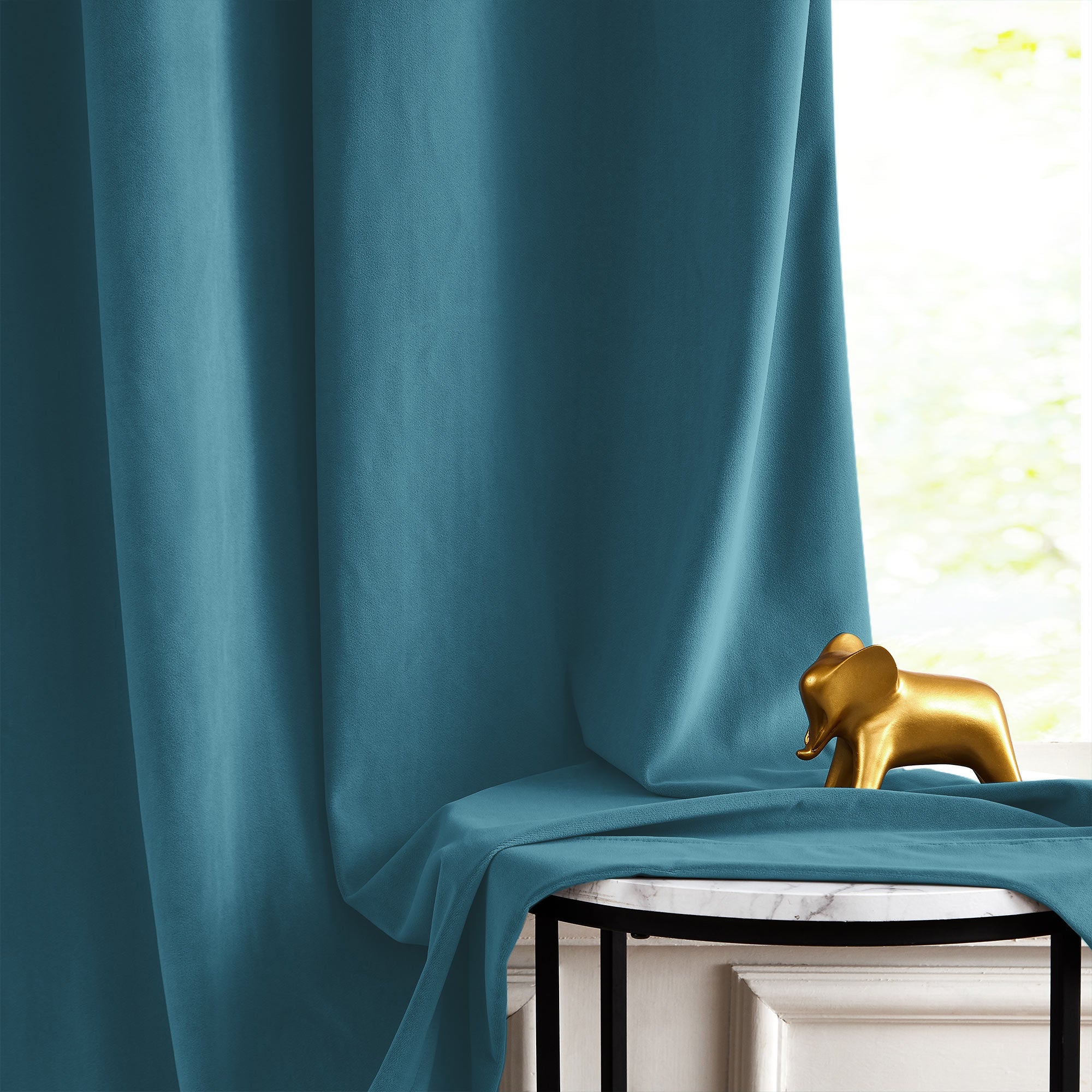 Custom Soft Blackout Velvet Curtains | Luxury Light-Filtering Bedroom Drapes