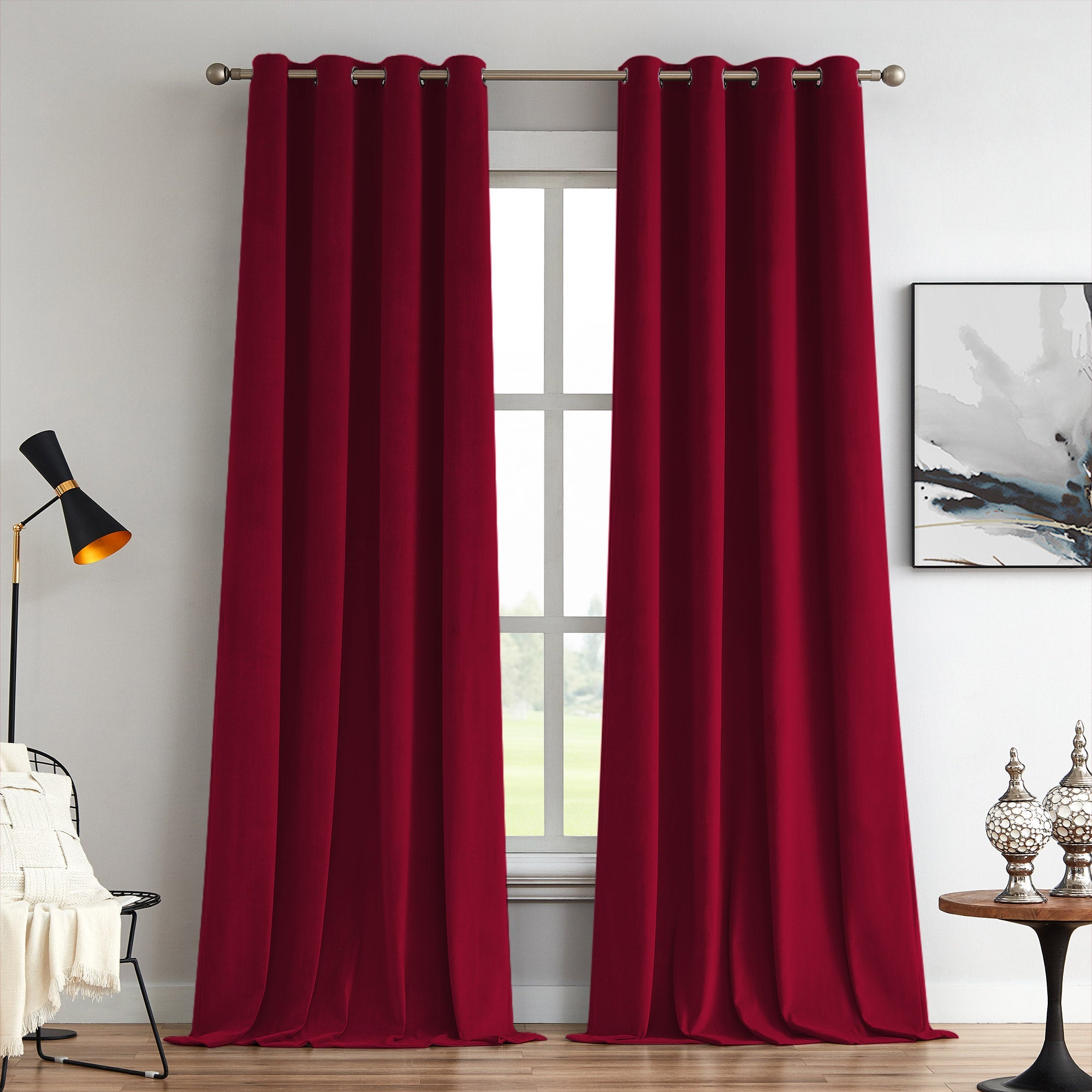 Custom Soft Blackout Velvet Curtains | Luxury Light-Filtering Bedroom Drapes
