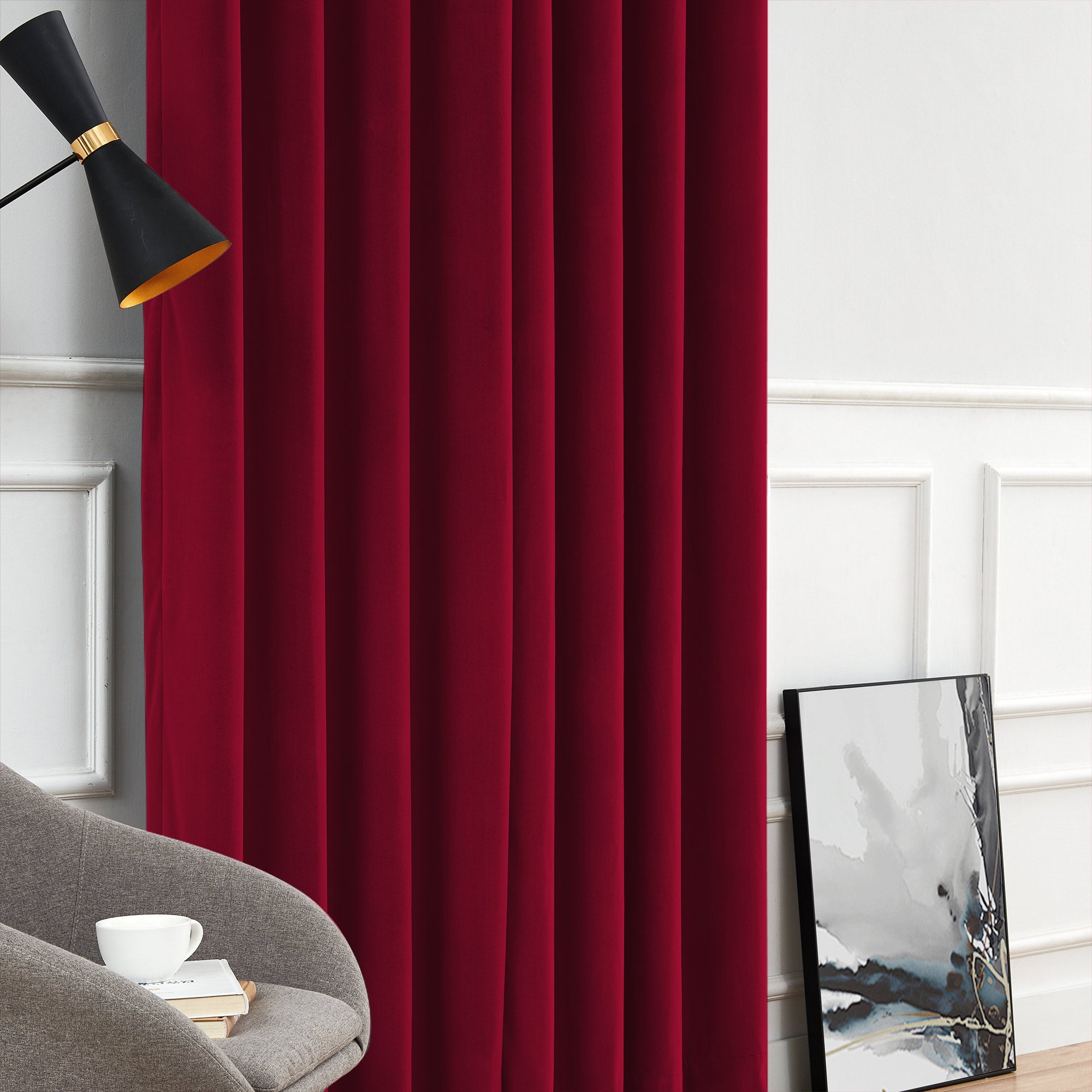 Custom Soft Blackout Velvet Curtains | Luxury Light-Filtering Bedroom Drapes