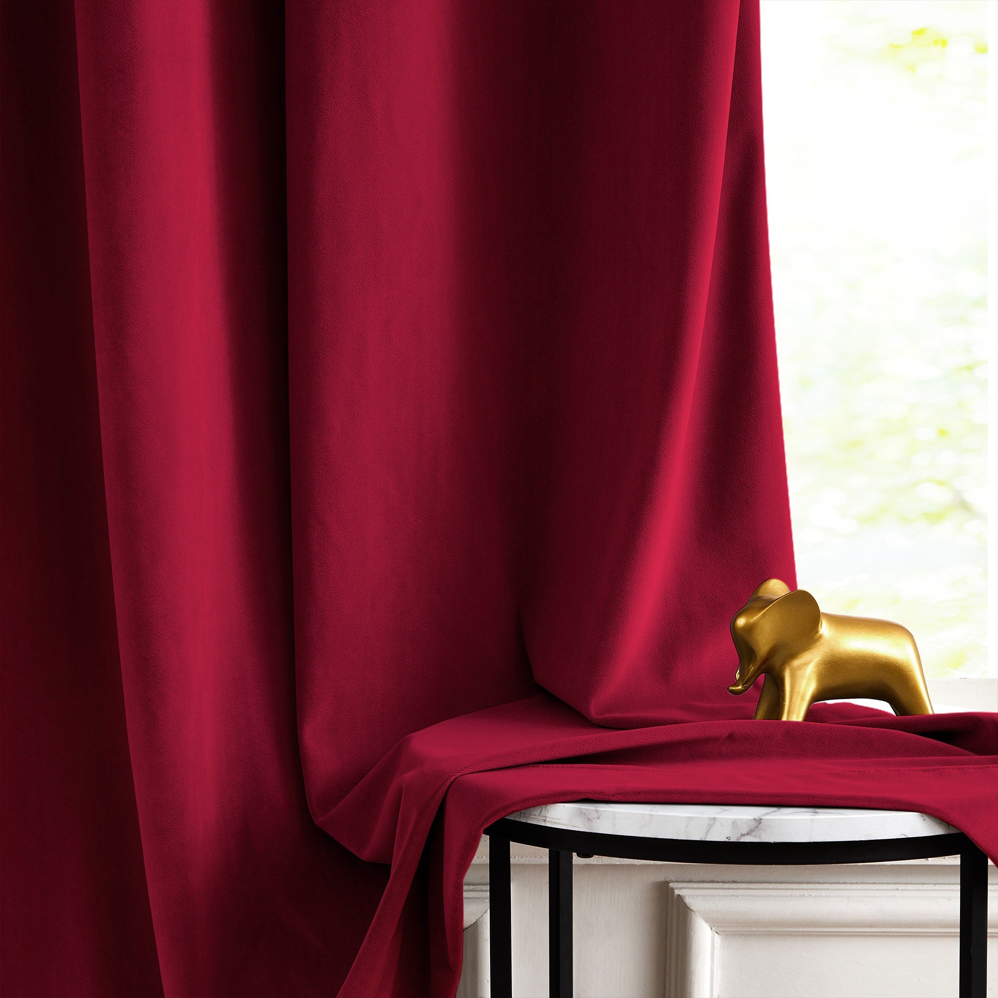 Custom Soft Blackout Velvet Curtains | Luxury Light-Filtering Bedroom Drapes