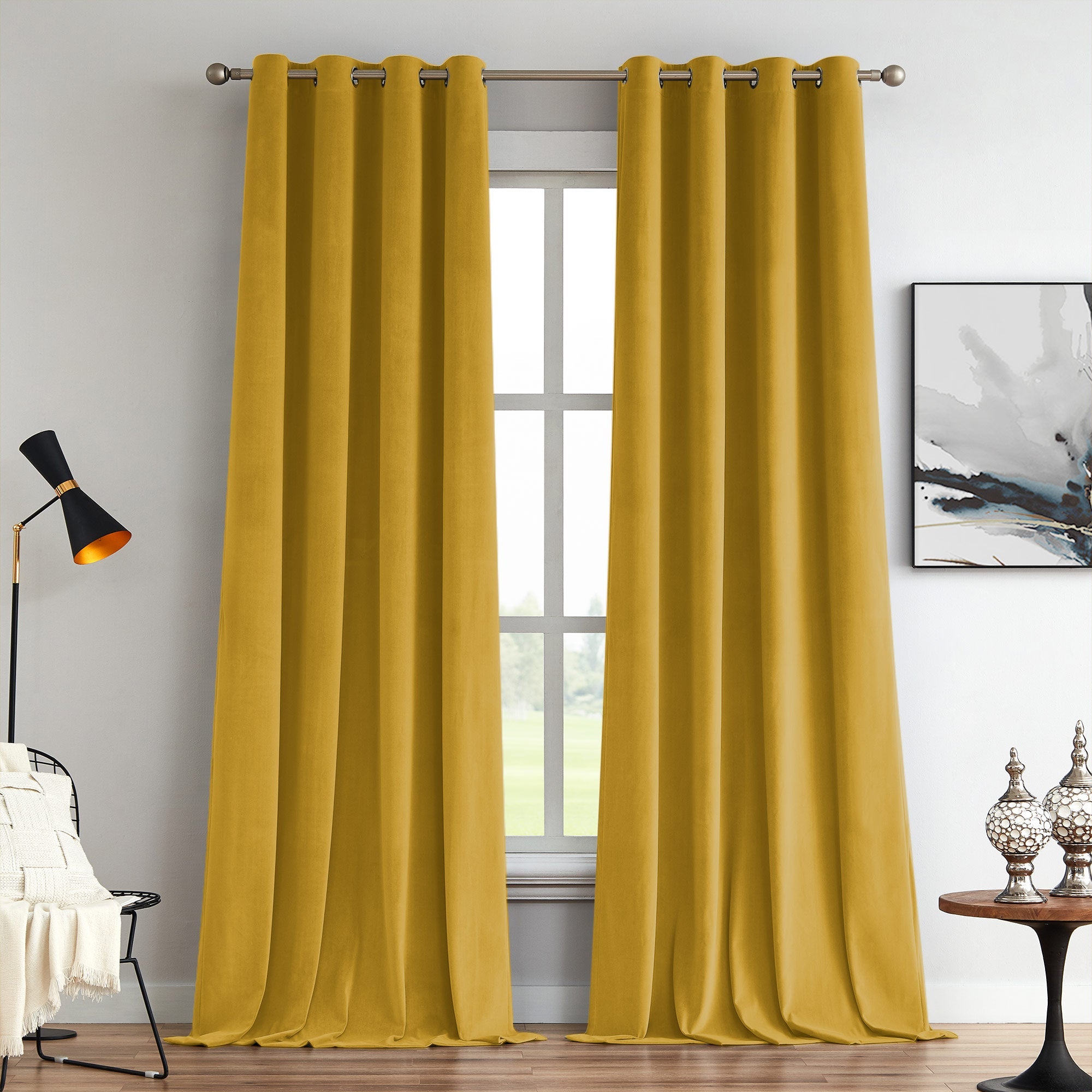 Custom Soft Blackout Velvet Curtains | Luxury Light-Filtering Bedroom Drapes