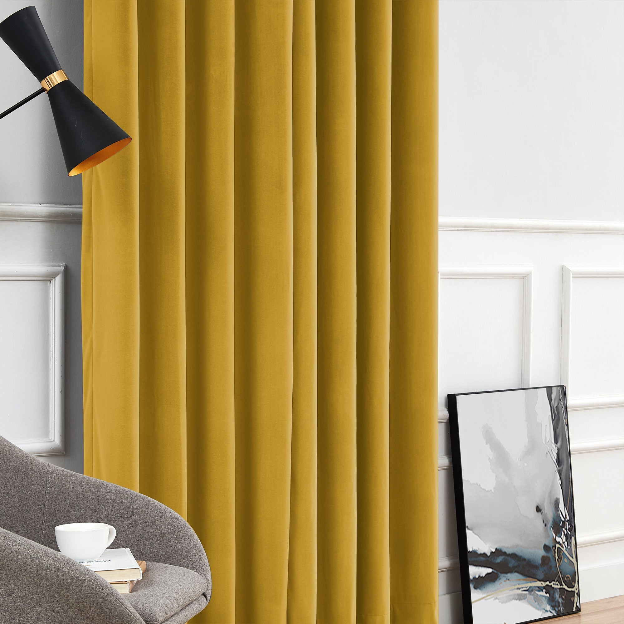 Custom Soft Blackout Velvet Curtains | Luxury Light-Filtering Bedroom Drapes