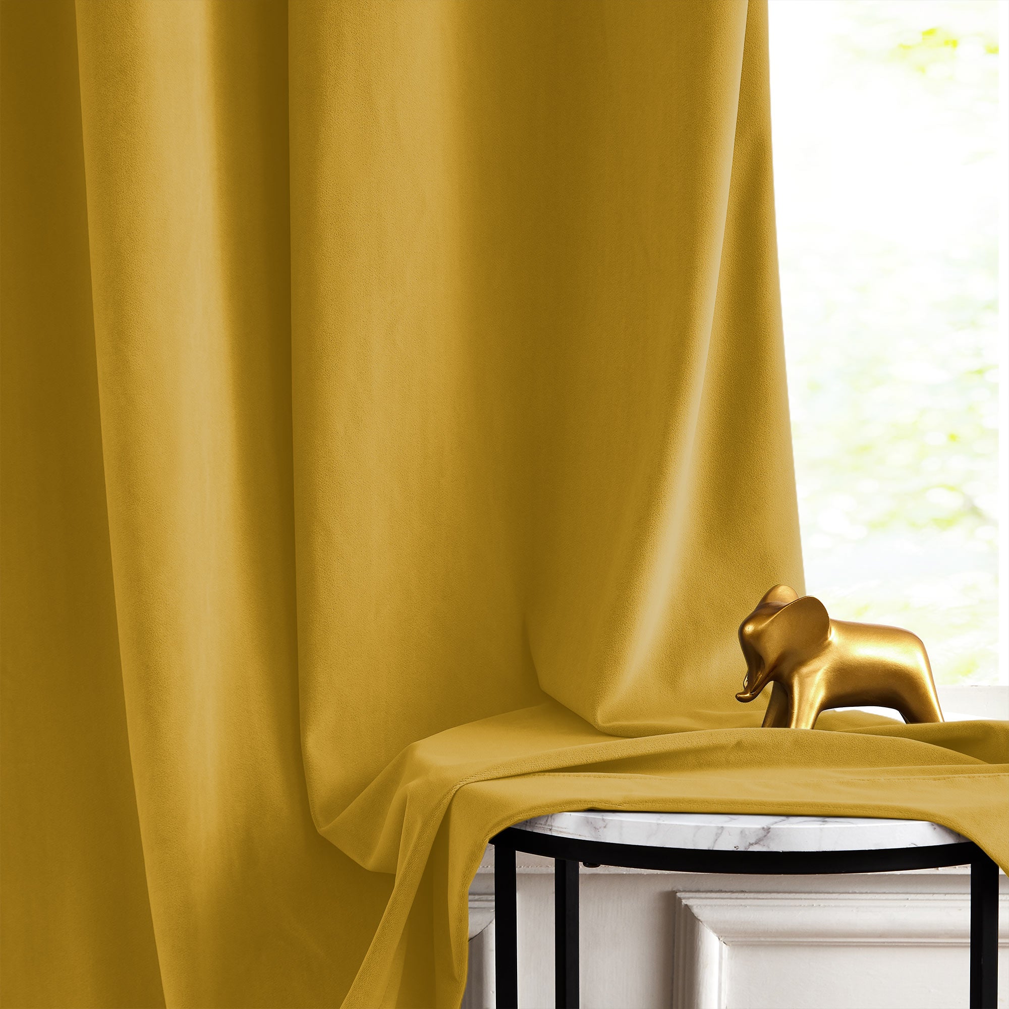 Custom Soft Blackout Velvet Curtains | Luxury Light-Filtering Bedroom Drapes