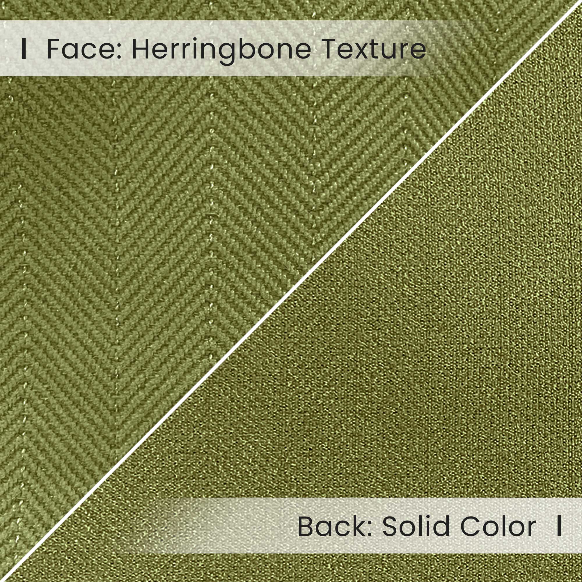 Custom Herringbone Texture Blackout Curtains
