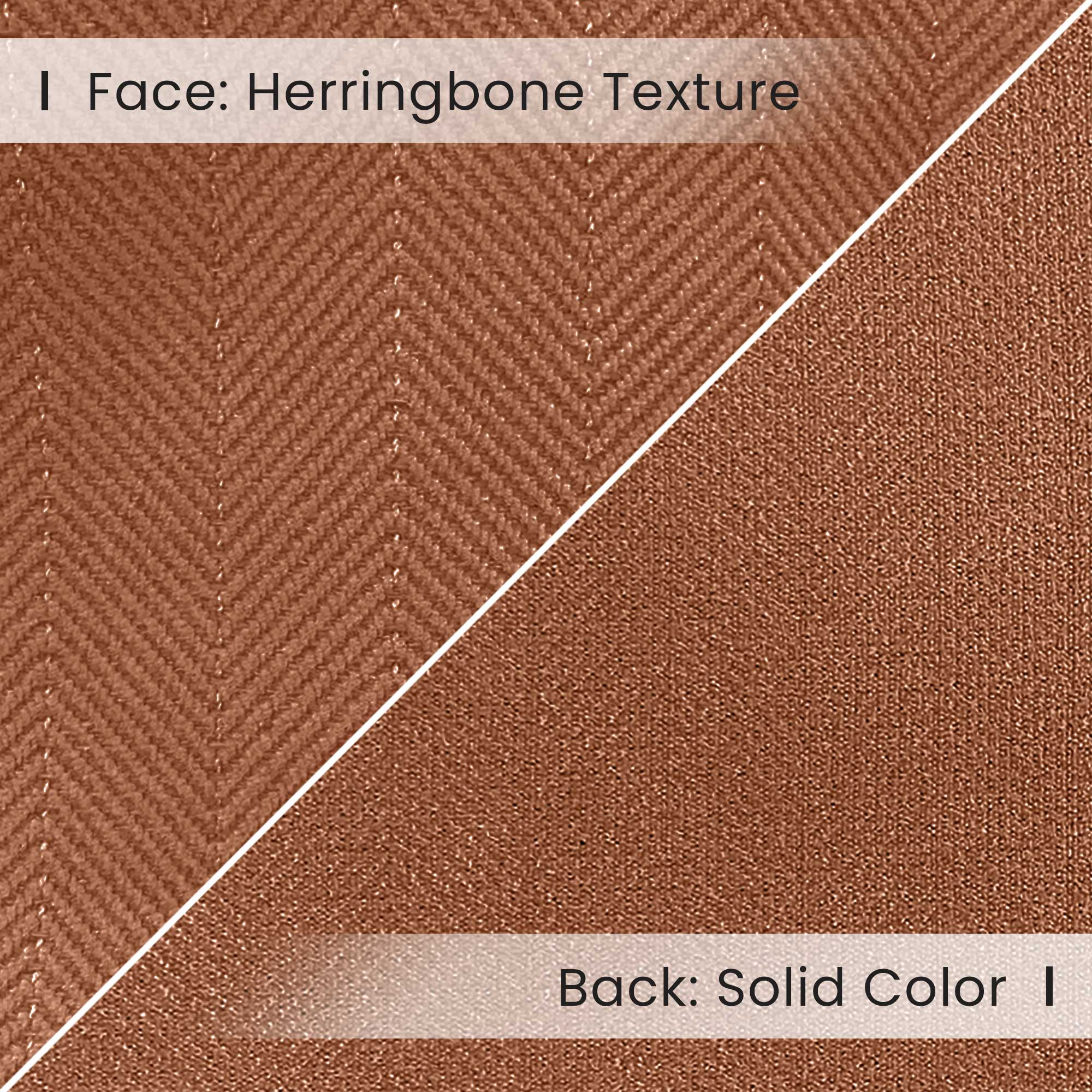 Custom Herringbone Texture Blackout Curtains