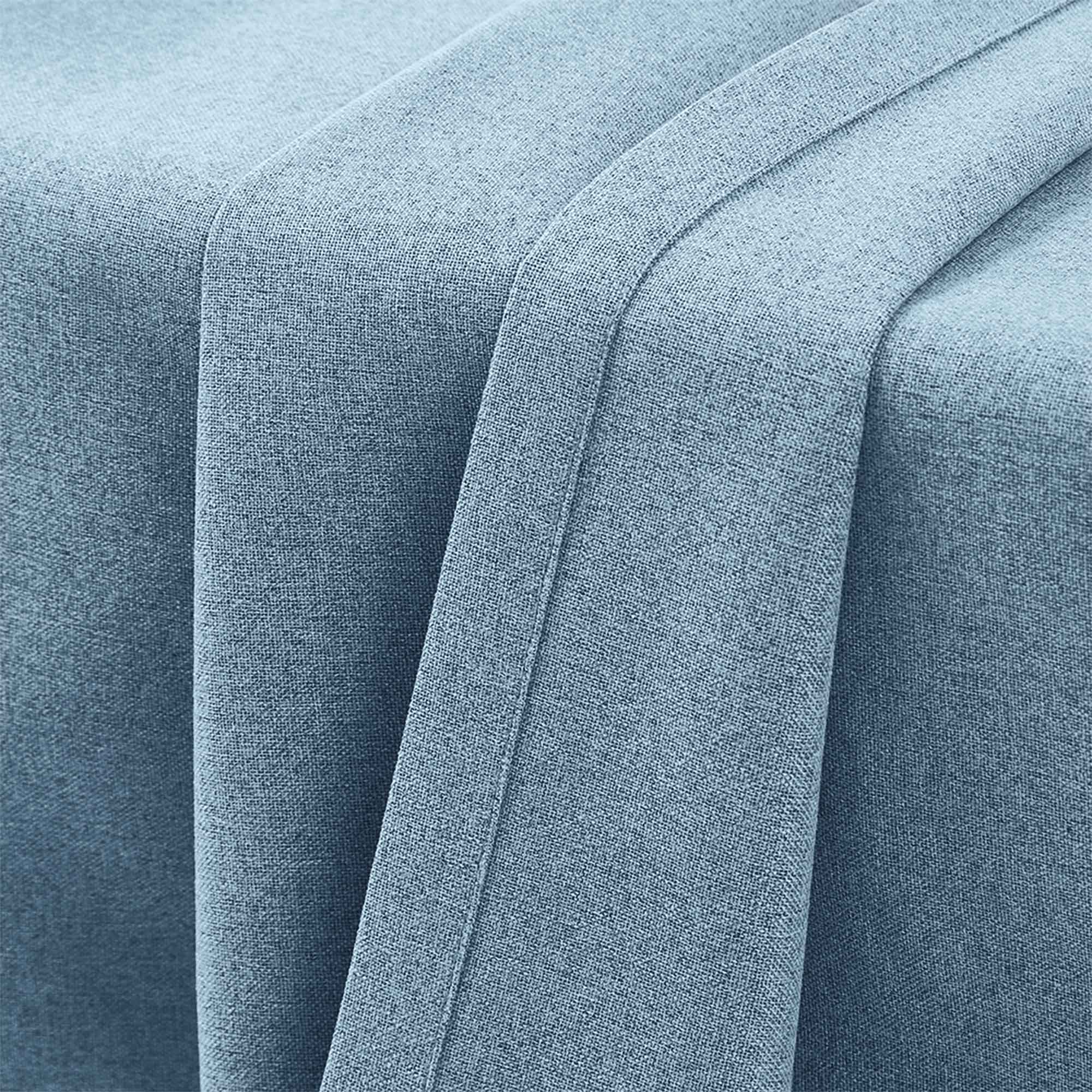 Linen Look 100% Blackout Curtains
