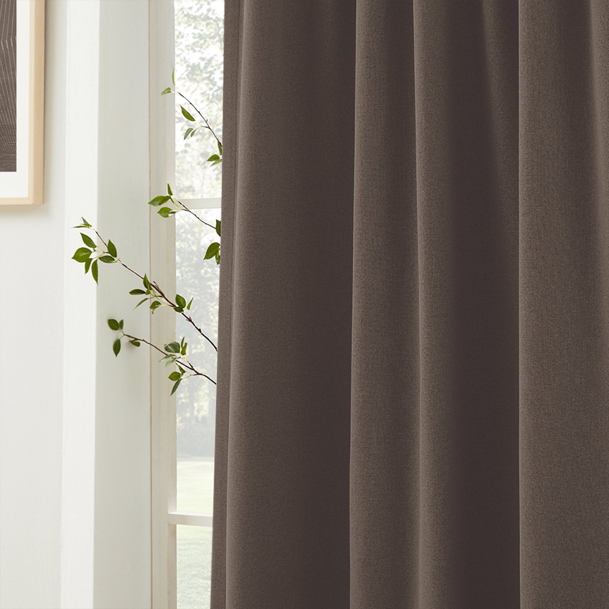 Linen Look 100% Blackout Curtains