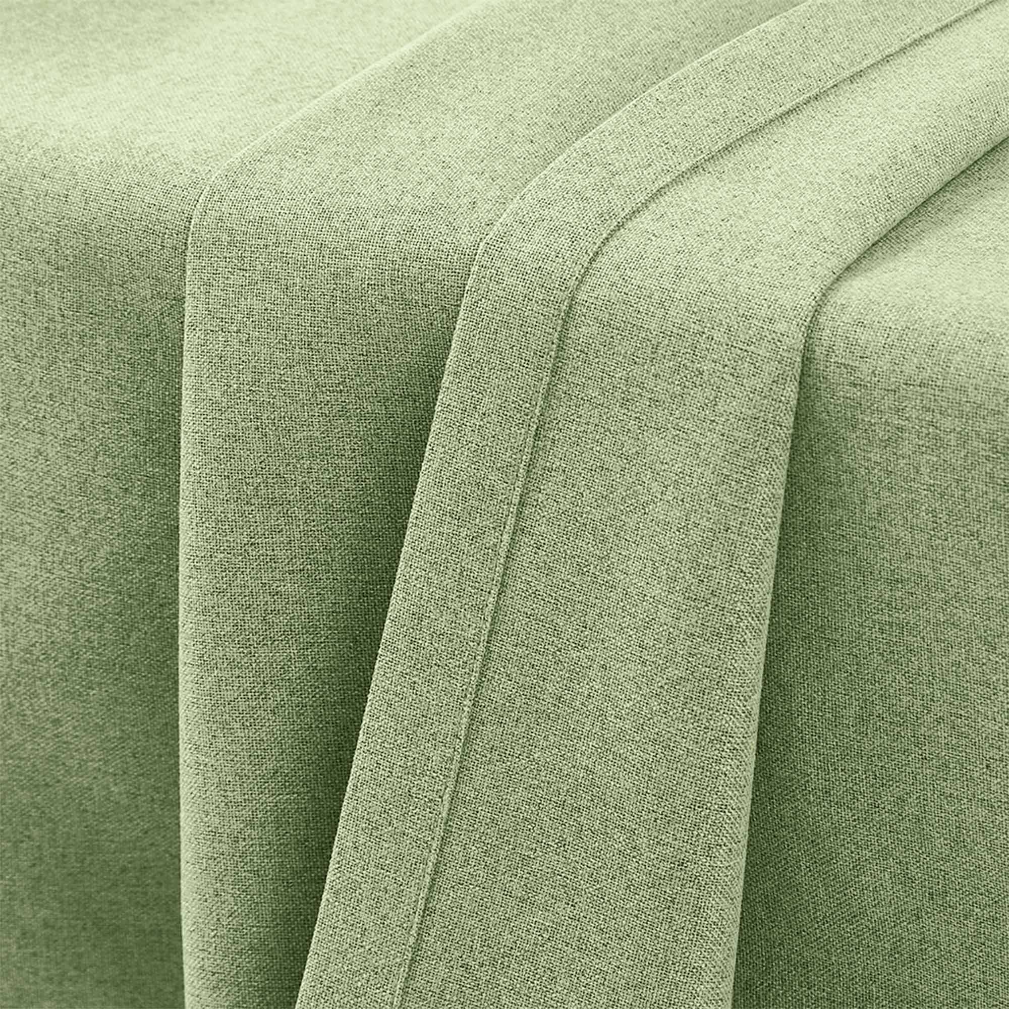 Linen Look 100% Blackout Curtains