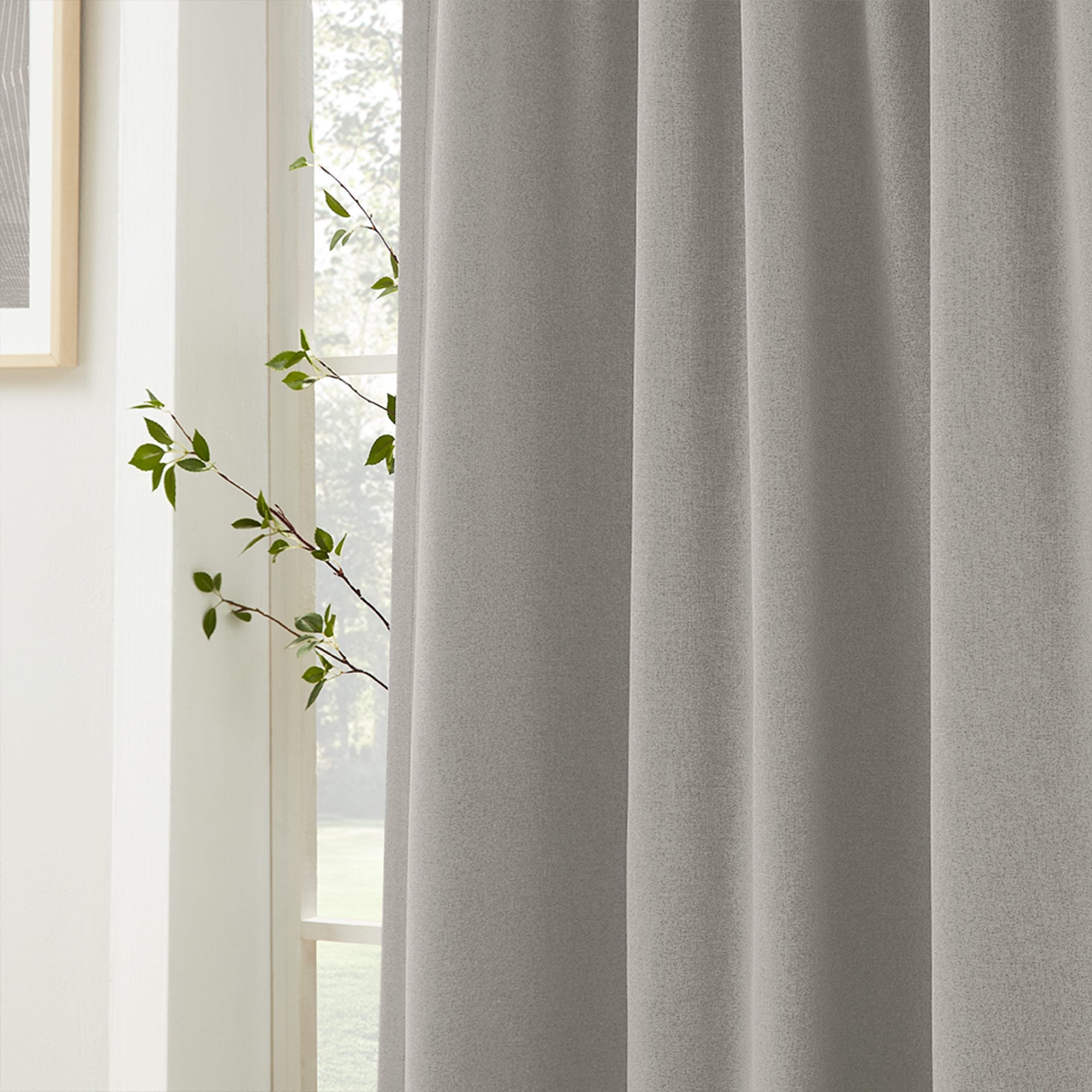 Linen Look 100% Blackout Curtains