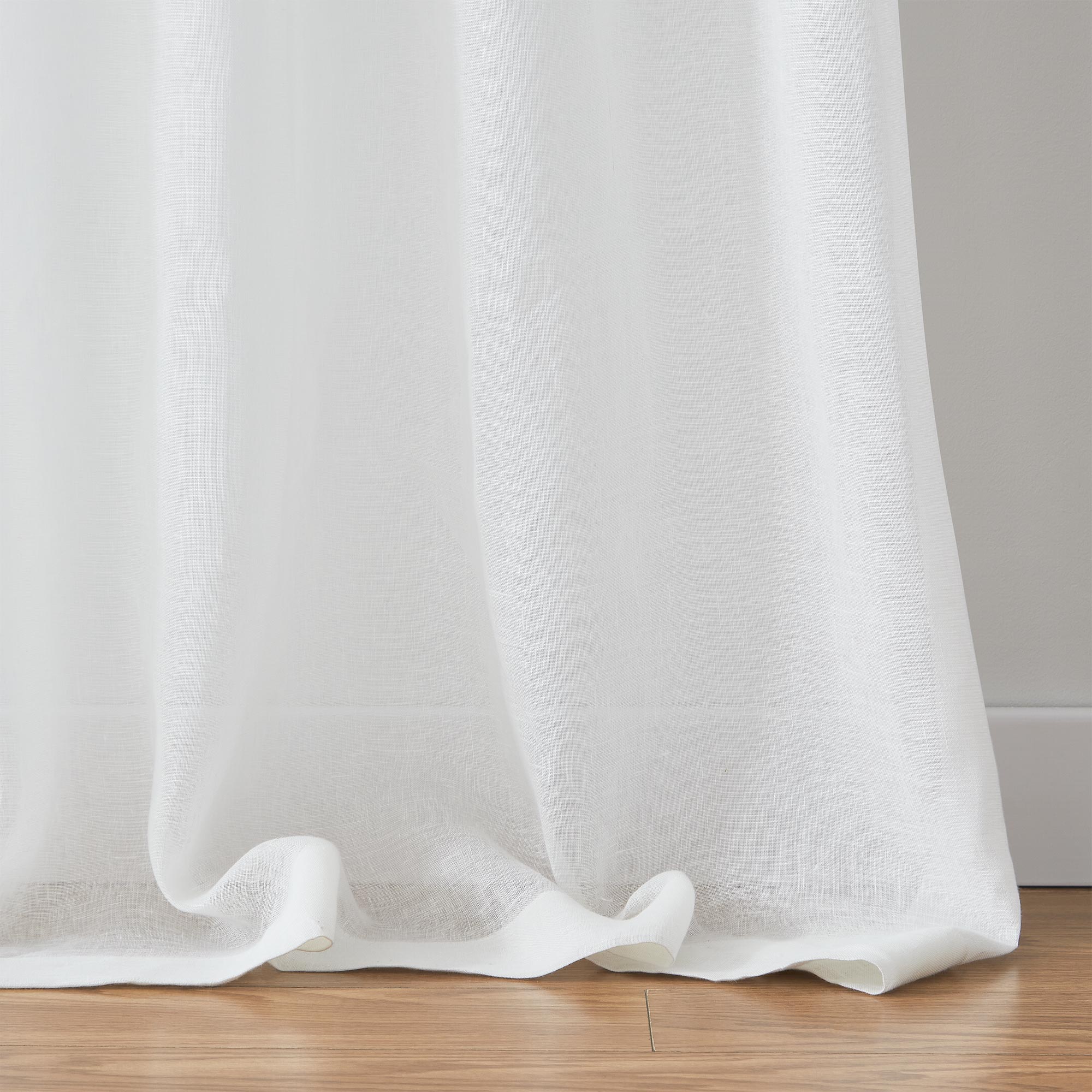 Custom Belgian Linen Semi Sheer Curtains