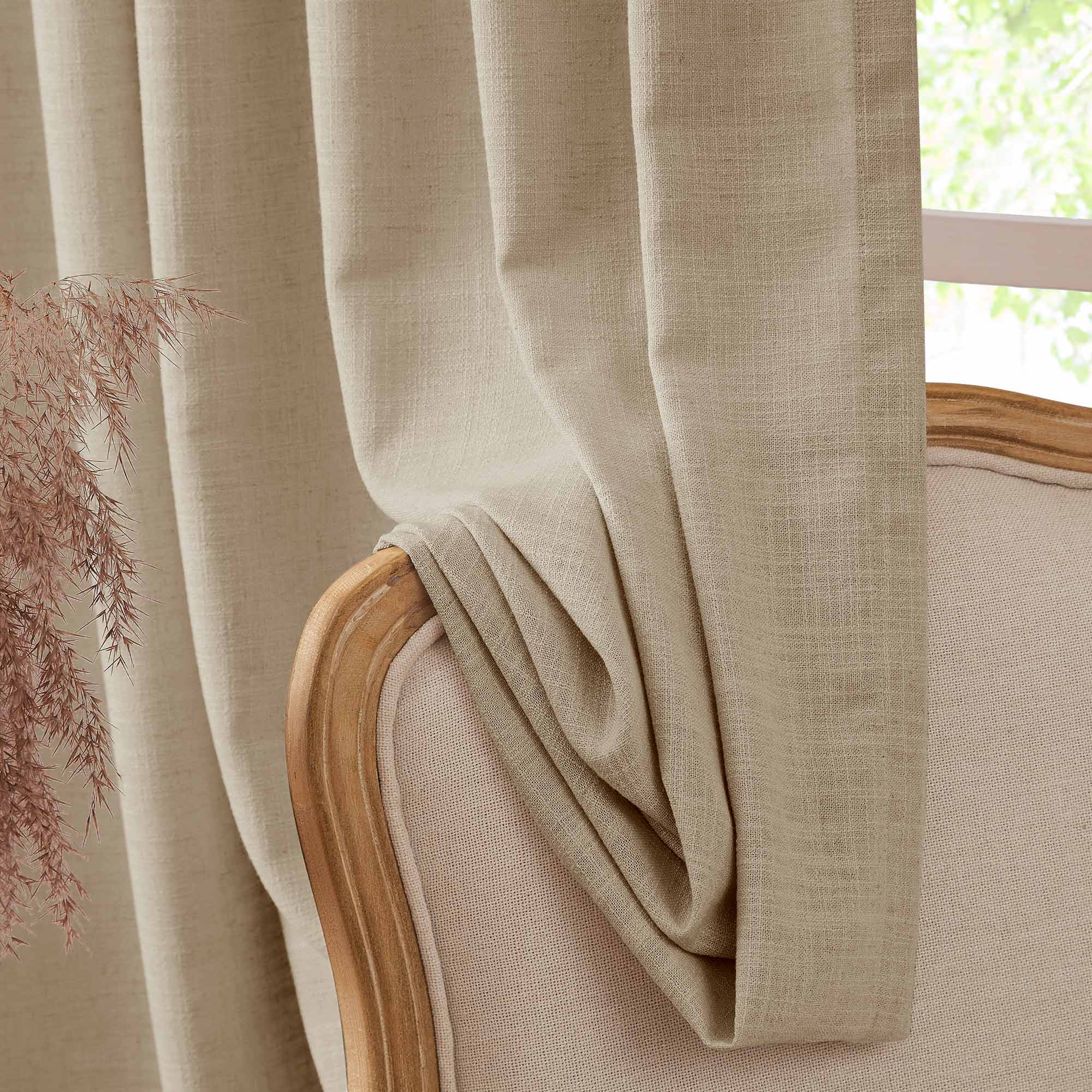 Custom Linen Blend Blockout Curtains