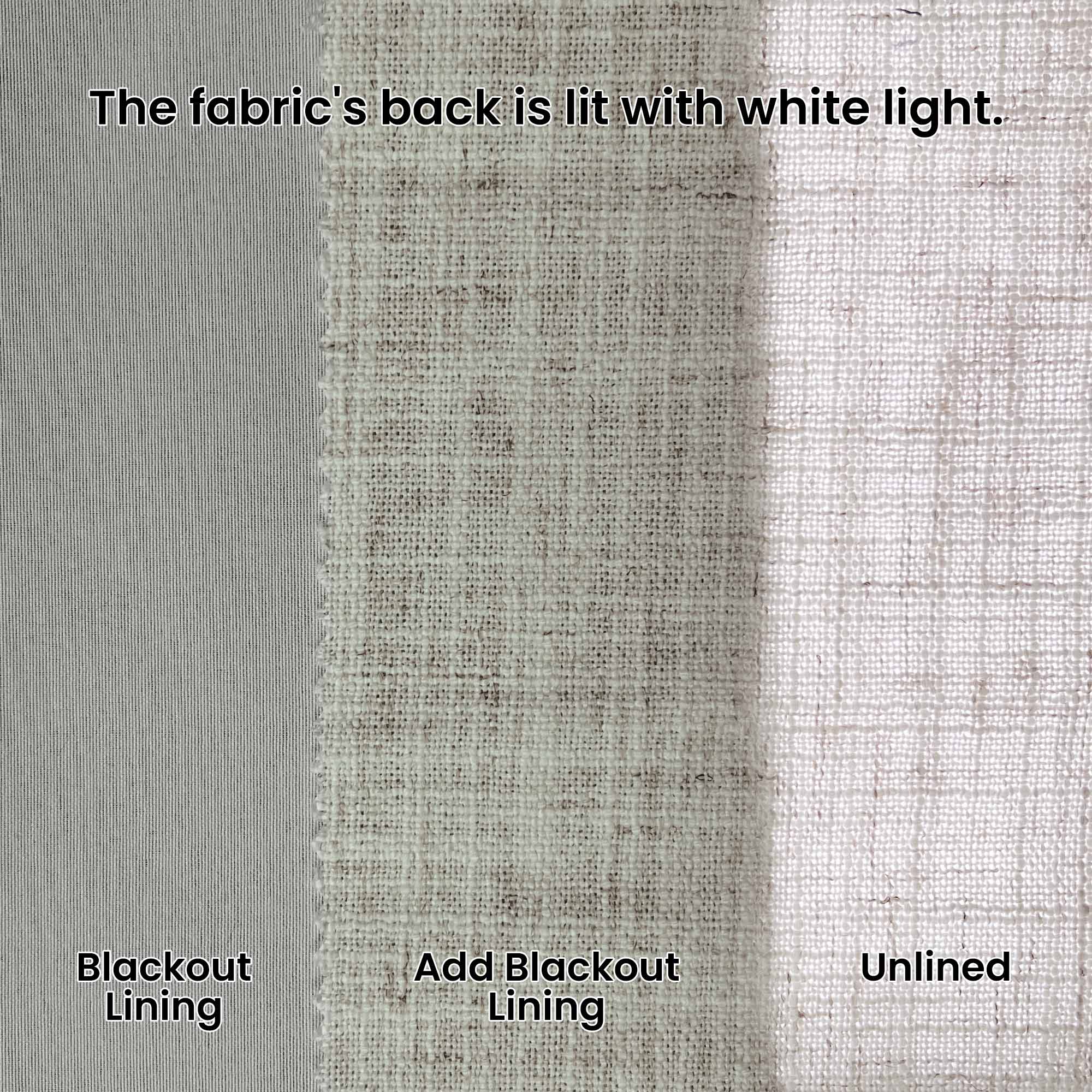 Custom Linen Blend Blockout Curtains