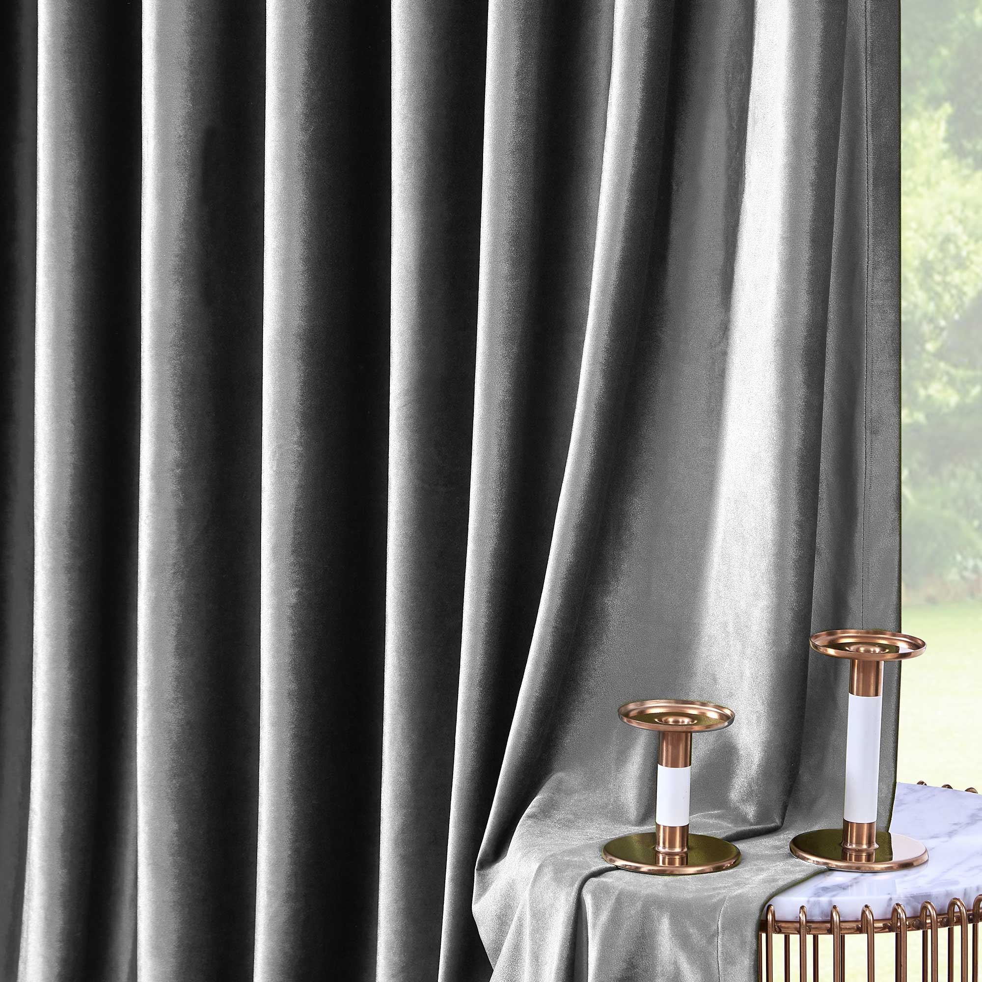 Custom Gorgeous Italian Velvet Blackout Curtains